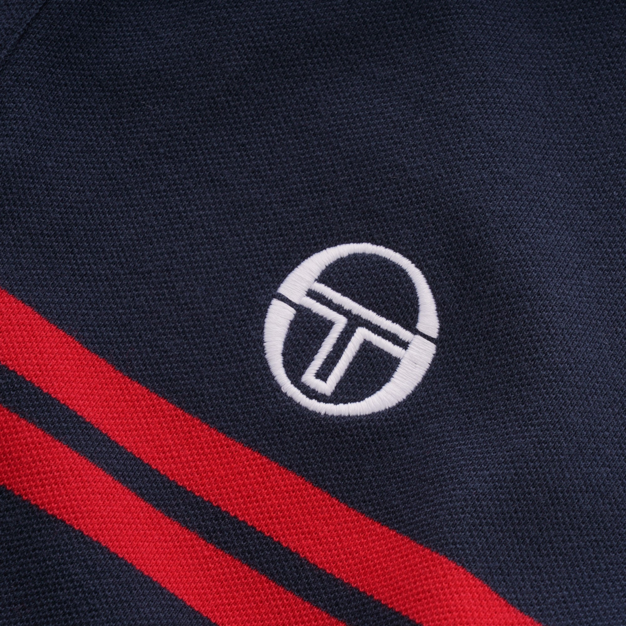Sergio Tacchini Supermac Archivio Polo Shirt - Navy & Red