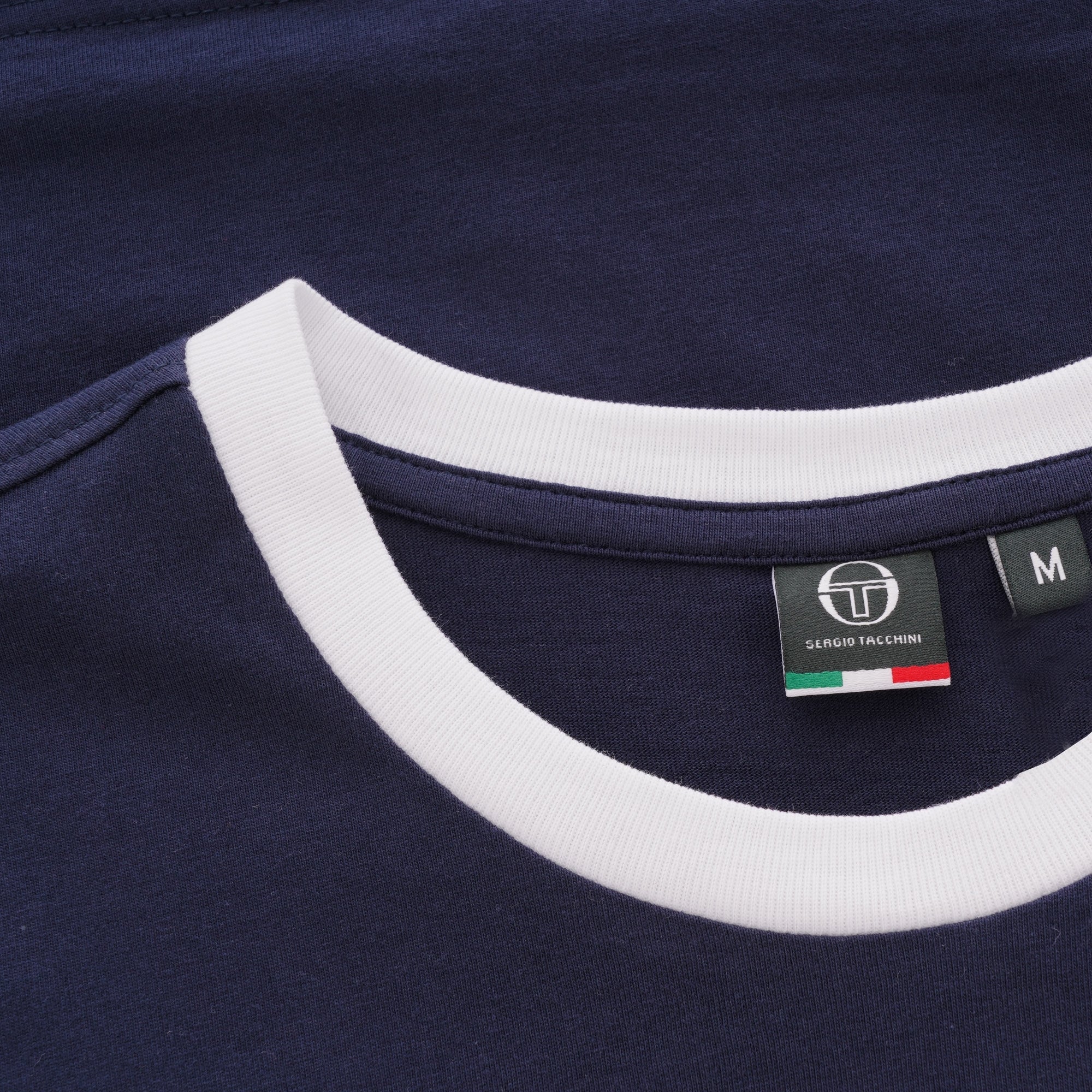 Sergio Tacchini Supermac 3 Archivo T-Shirt - Navy & Red