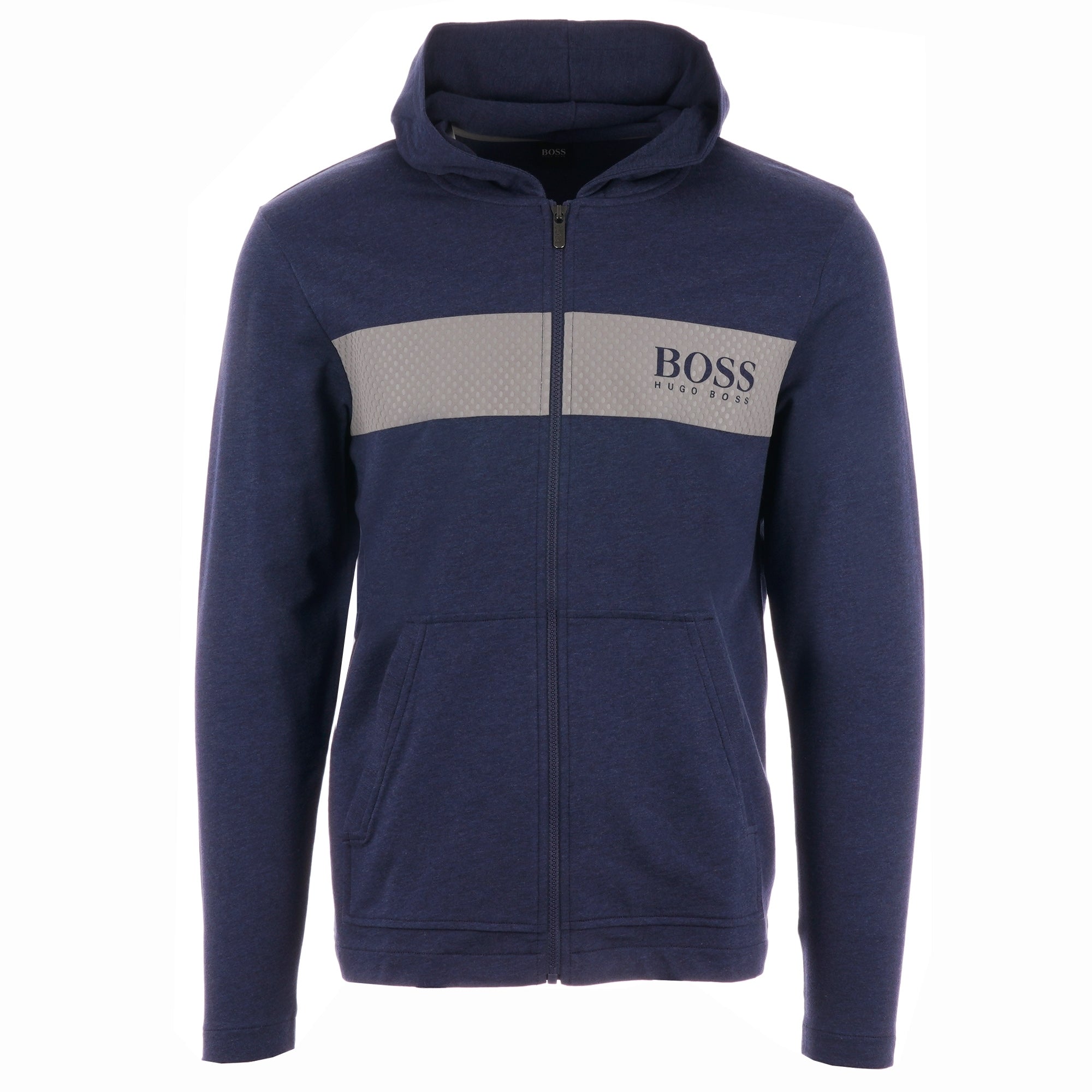 Boss Contemporary Zip Up Hoodie - Bright Blue