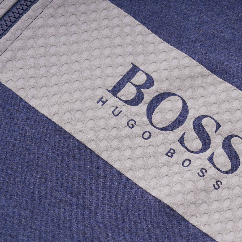 Boss Contemporary Zip Up Hoodie - Bright Blue
