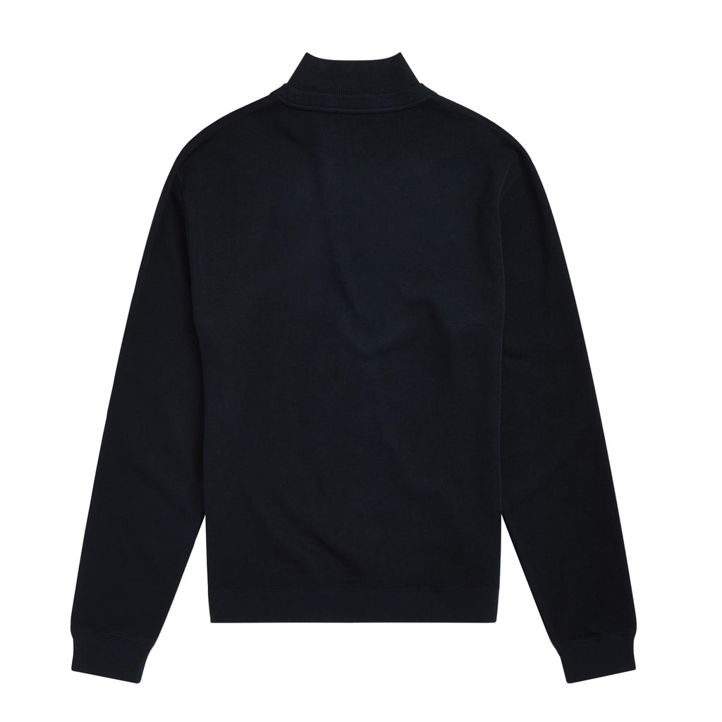 Fred Perry Shield Zip-Neck Sweatshirt - Navy