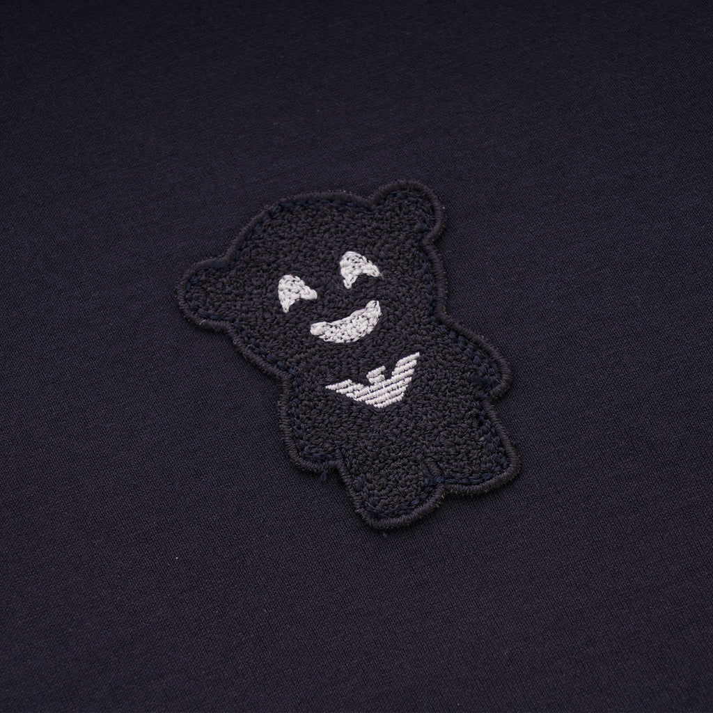 Emporio Armani Manga Bear Patch Polo Shirt - Navy