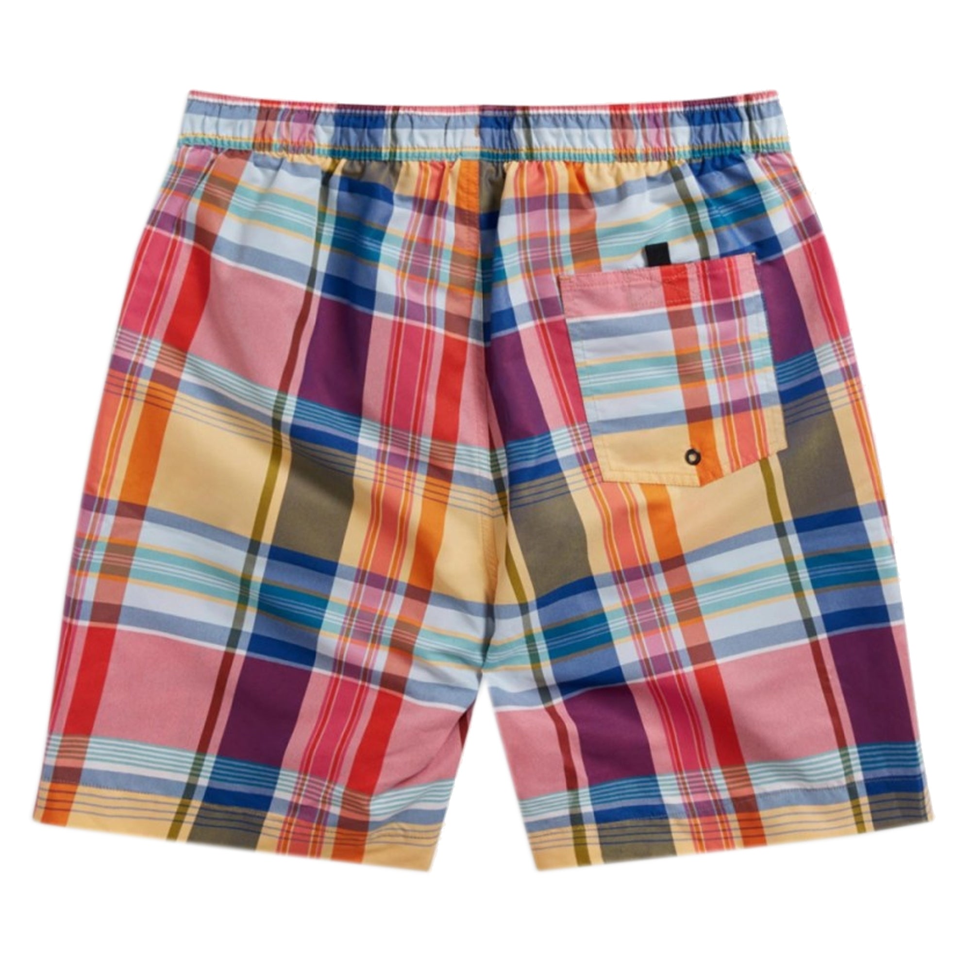 Fred Perry Madras Check Swim Shorts - Red