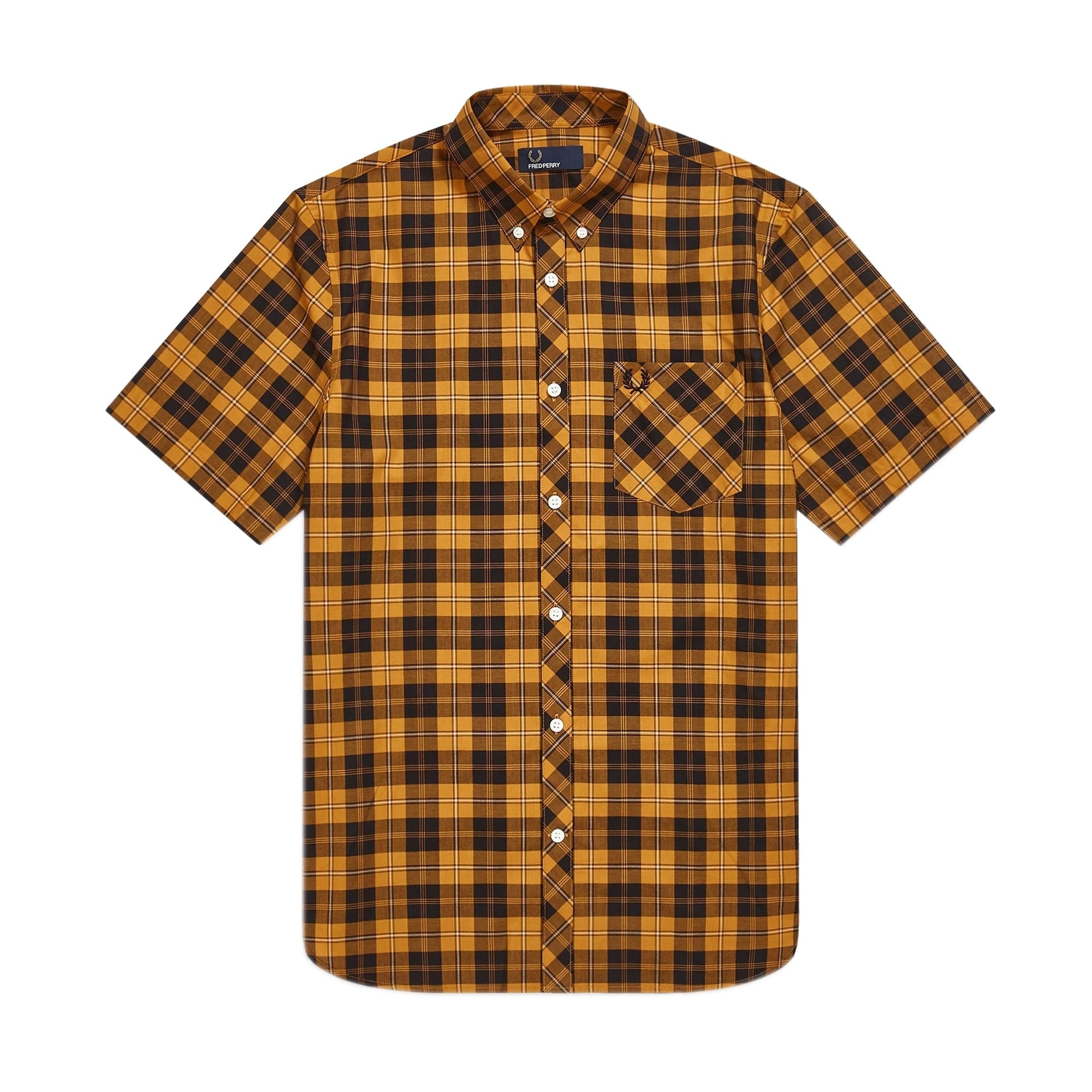 Fred Perry Tartan Shirt - Black