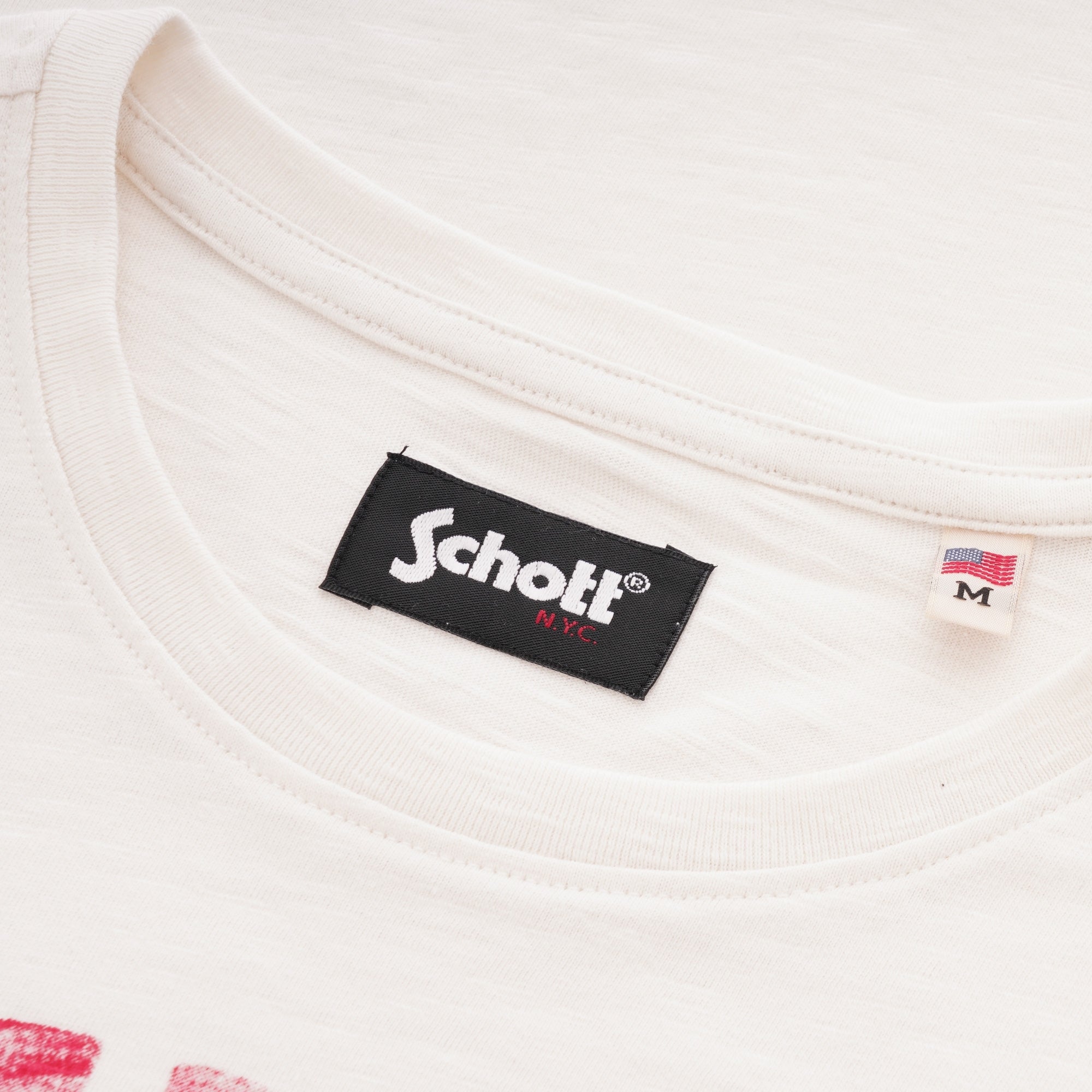 Schott NYC Original Drawing T-Shirt - White