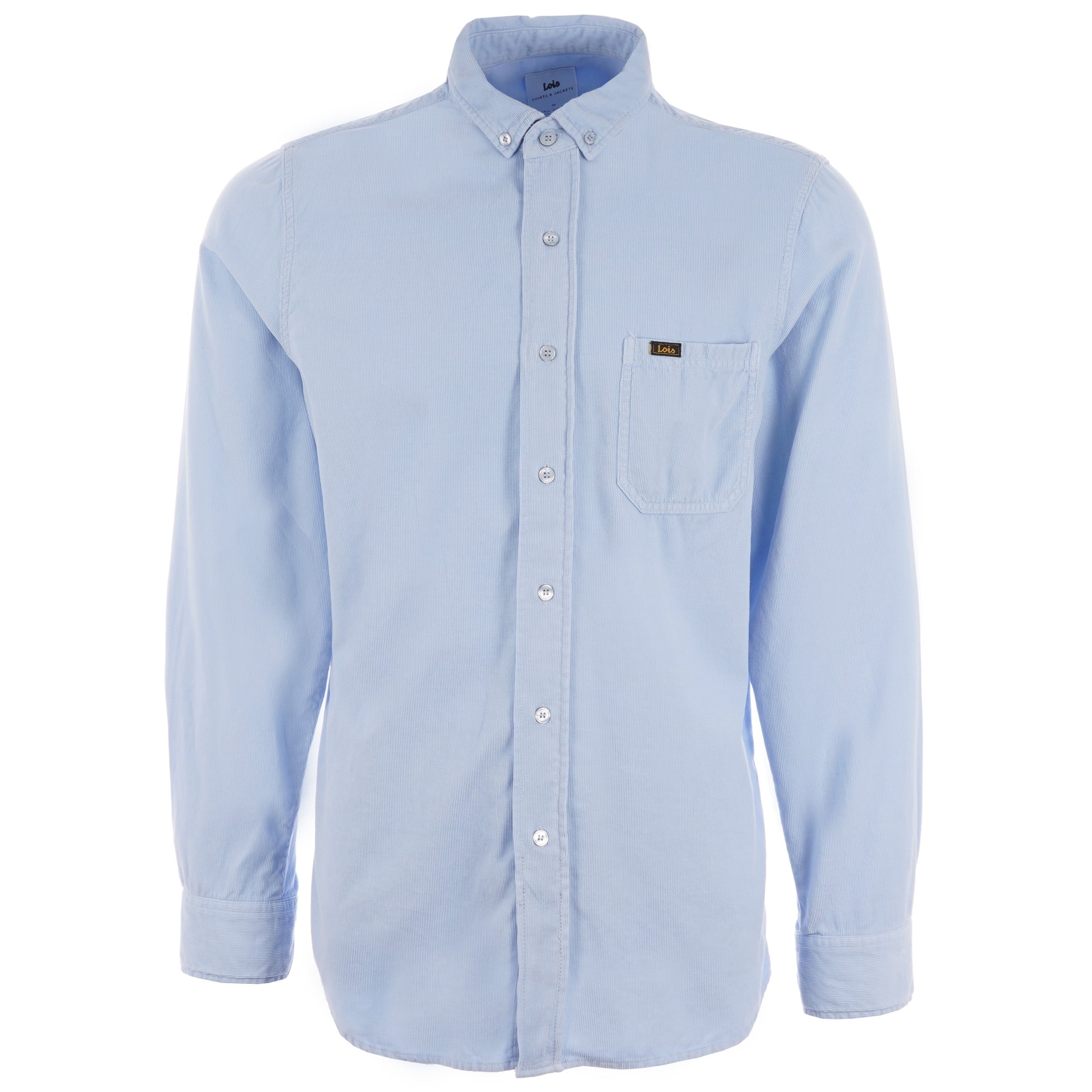 Lois Jeans Thomas Needle Cord Shirt - Bit Of Blue