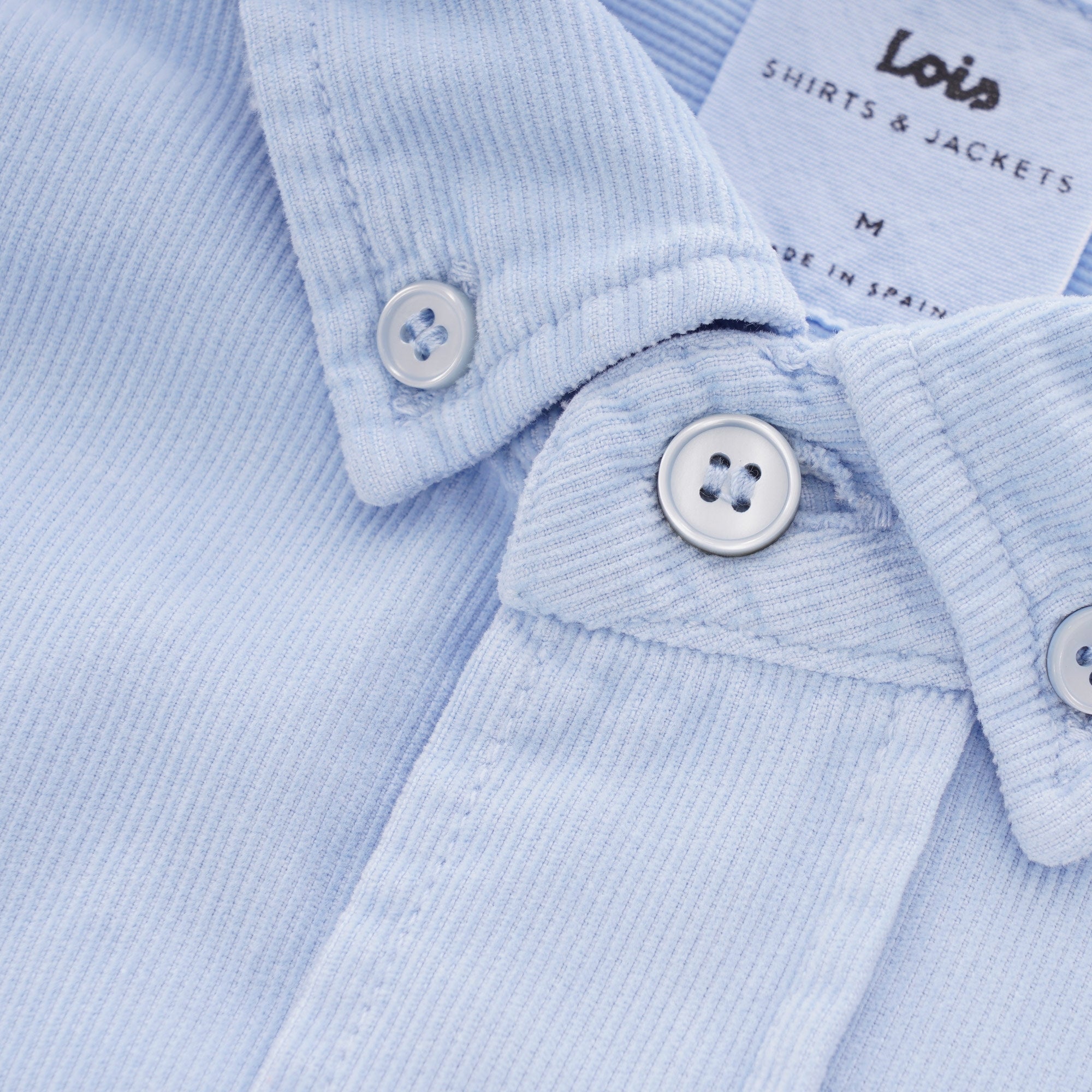Lois Jeans Thomas Needle Cord Shirt - Bit Of Blue