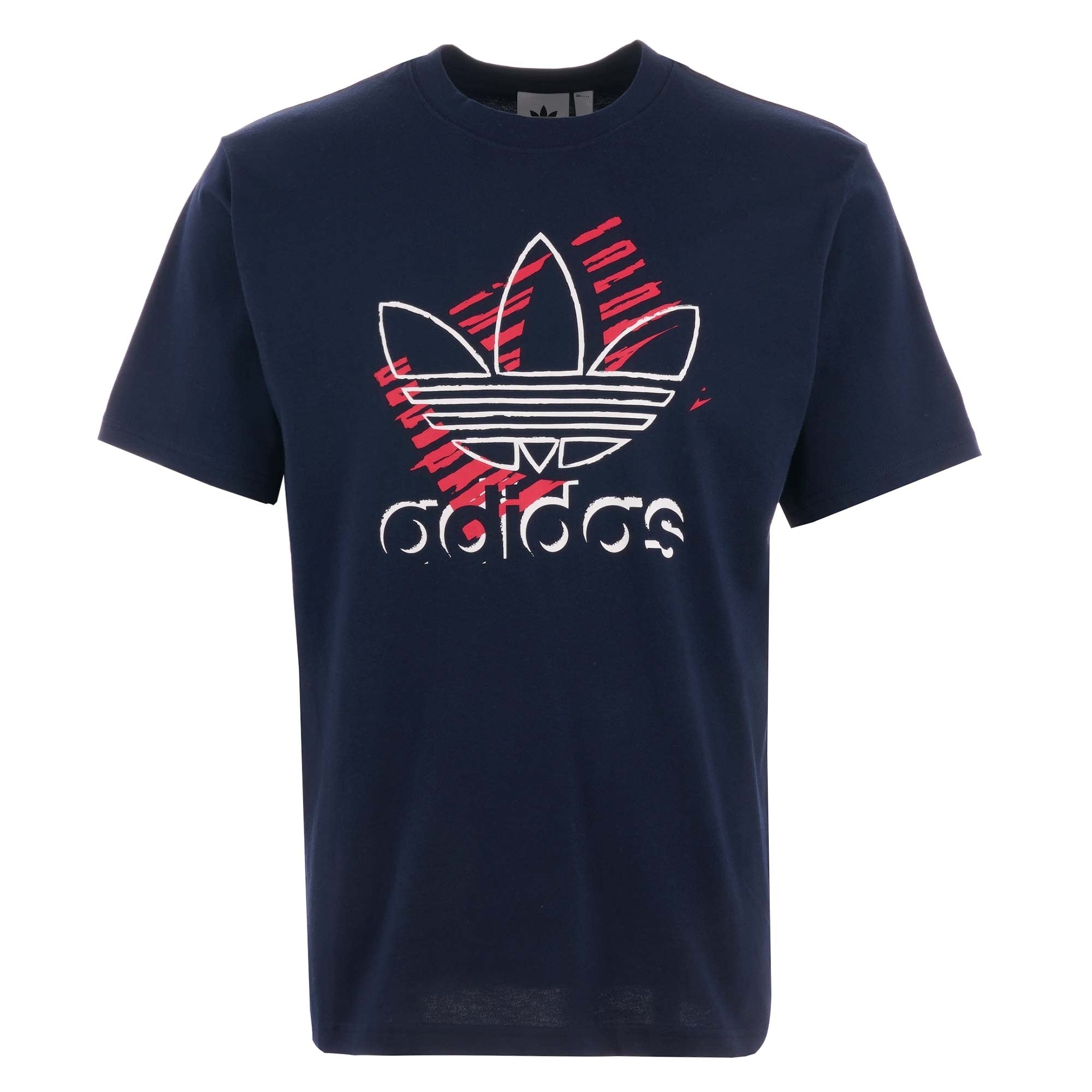 Adidas Originals Trefoil Art T-Shirt - Navy