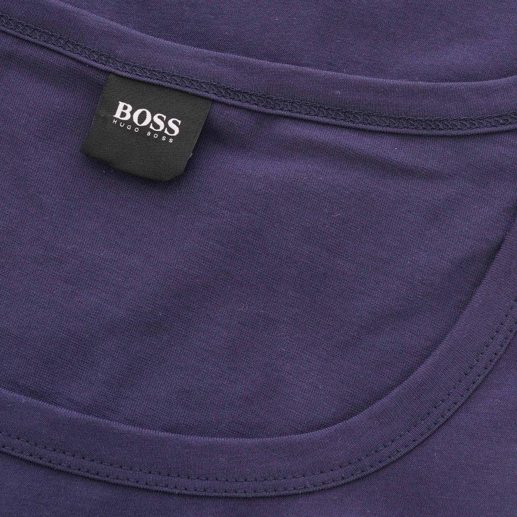 Boss Contrast Logo Tank Top - Navy