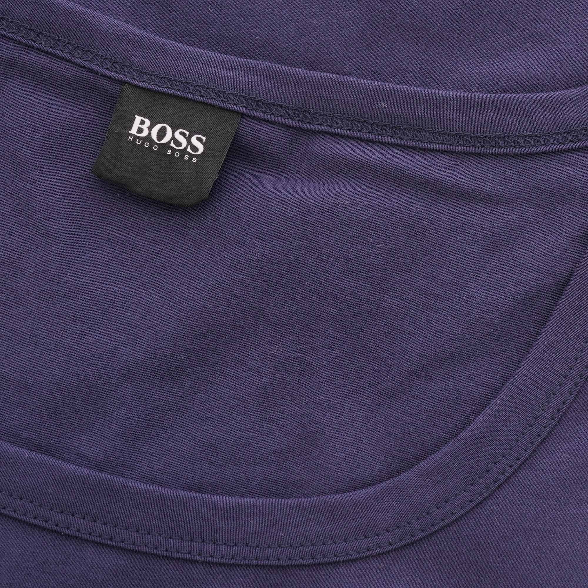 Boss Contrast Logo Tank Top - Navy