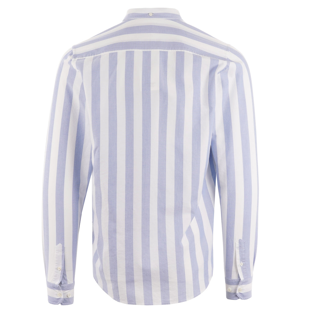 Norse Projects Anton Oxford Shirt - Pale Blue Wide Stripe