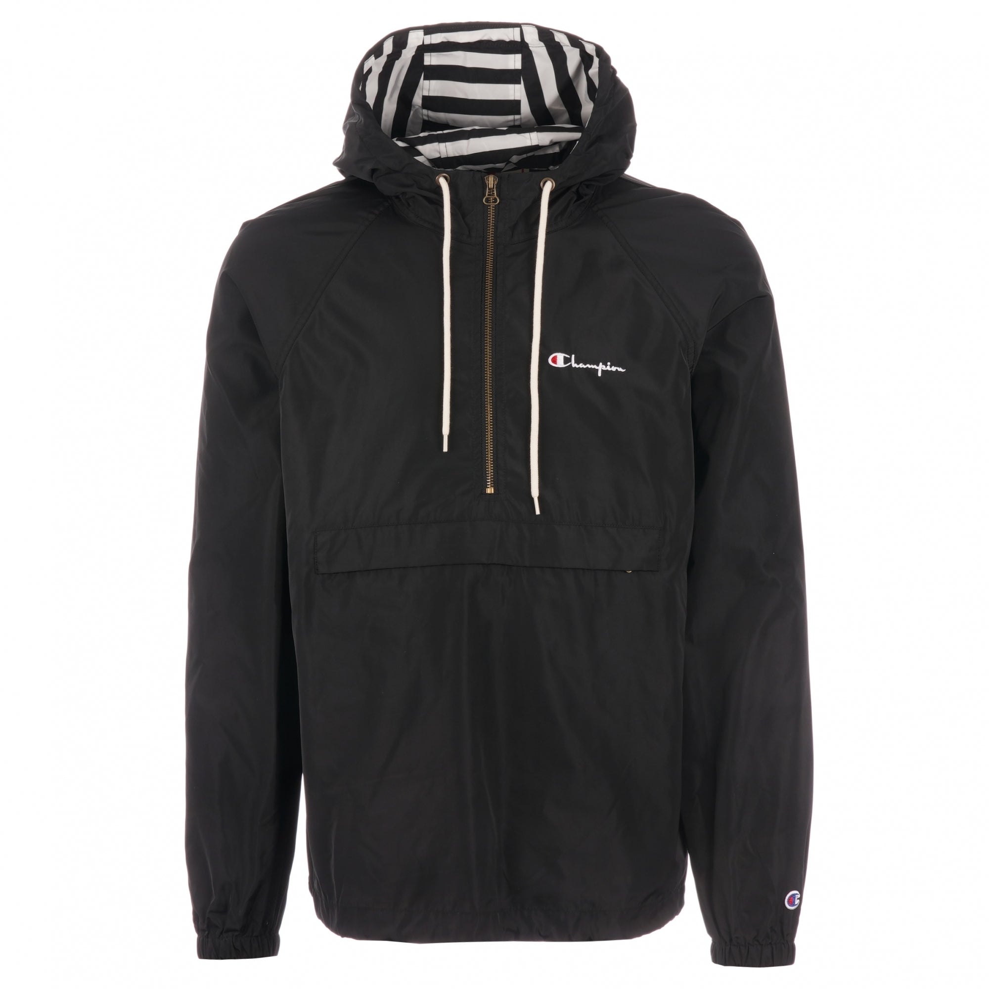 Champion Half Zip Hooded Jacket - Black