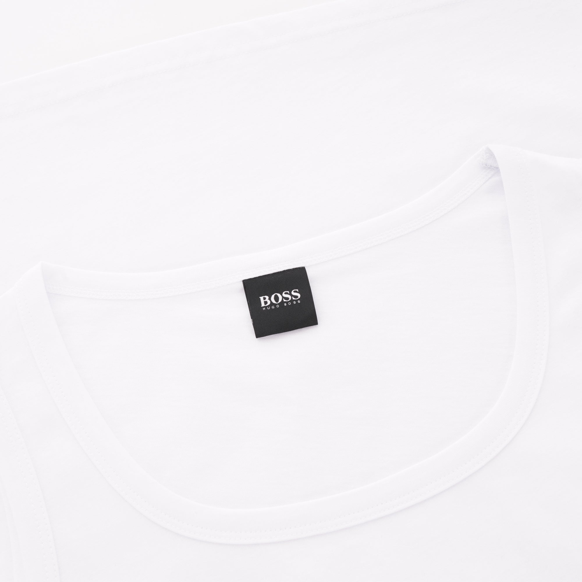 Boss Contrast Logo Tank Top - White