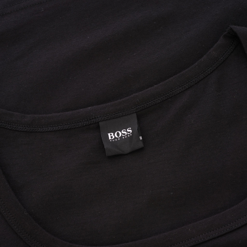 Boss Contrast Logo Tank Top - Black
