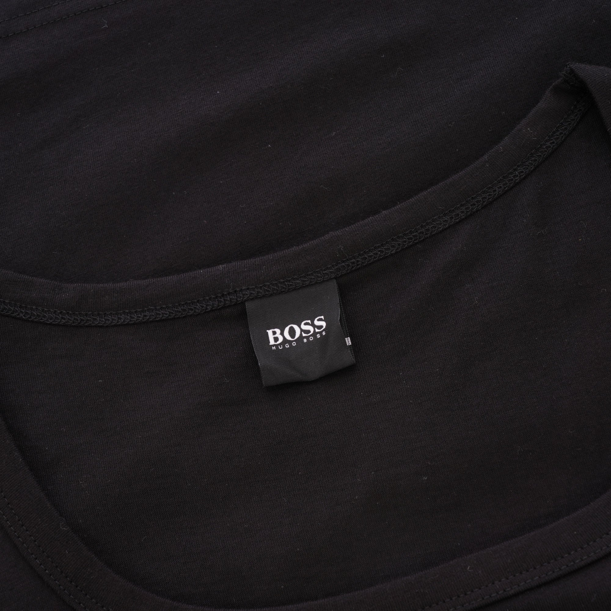 Boss Contrast Logo Tank Top - Black