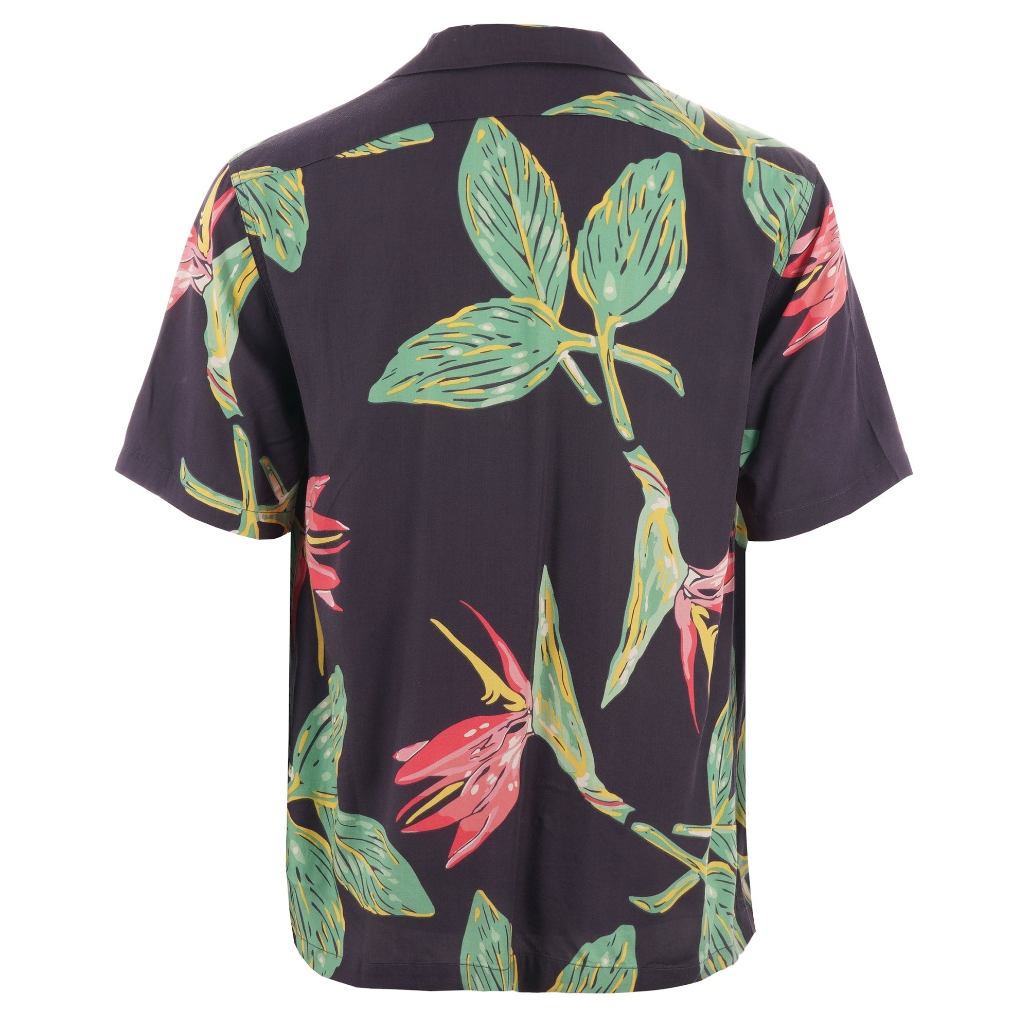 Edwin Resort Shirt - Ebony Birds of Paradise