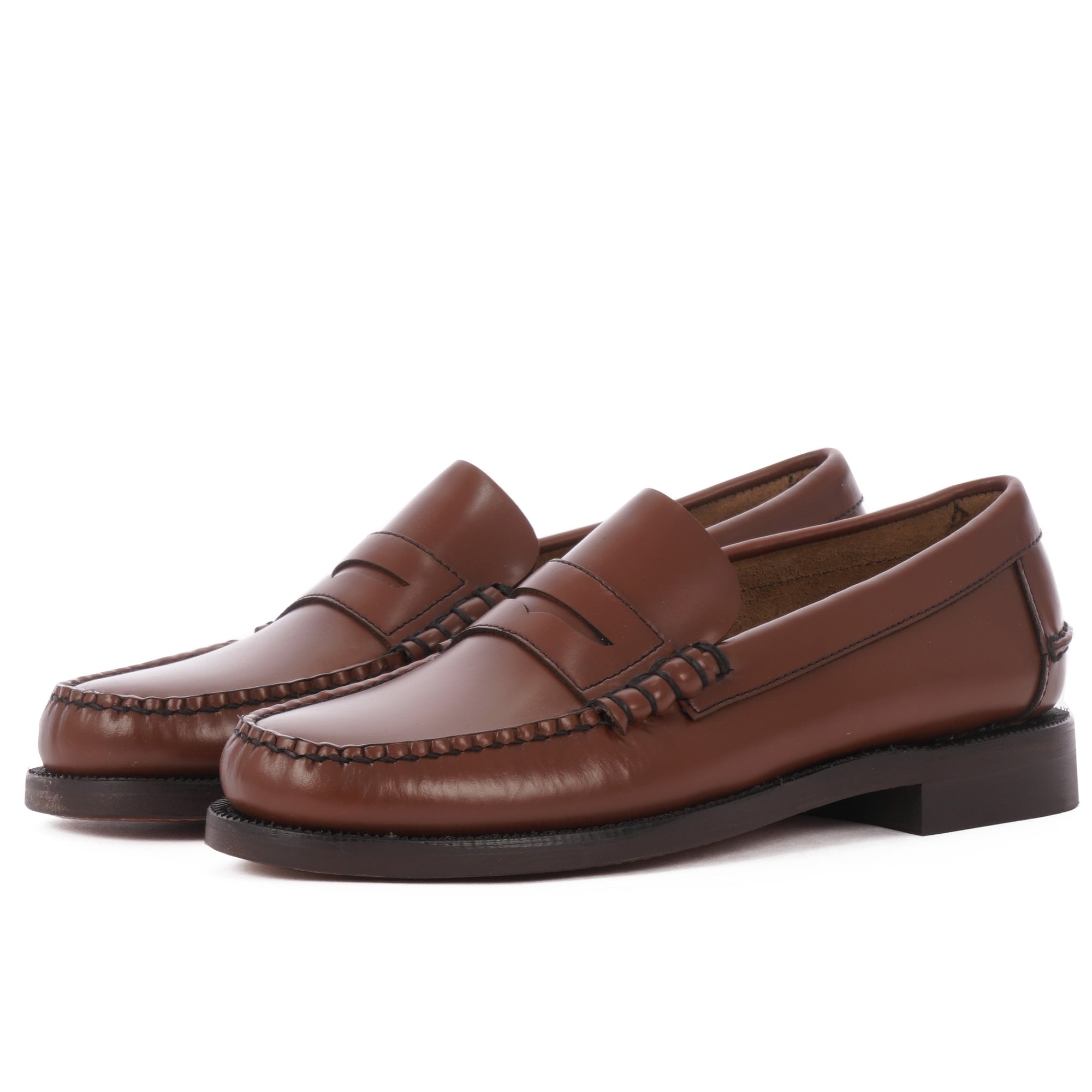 Classic Dan Leather Loafers - Brown
