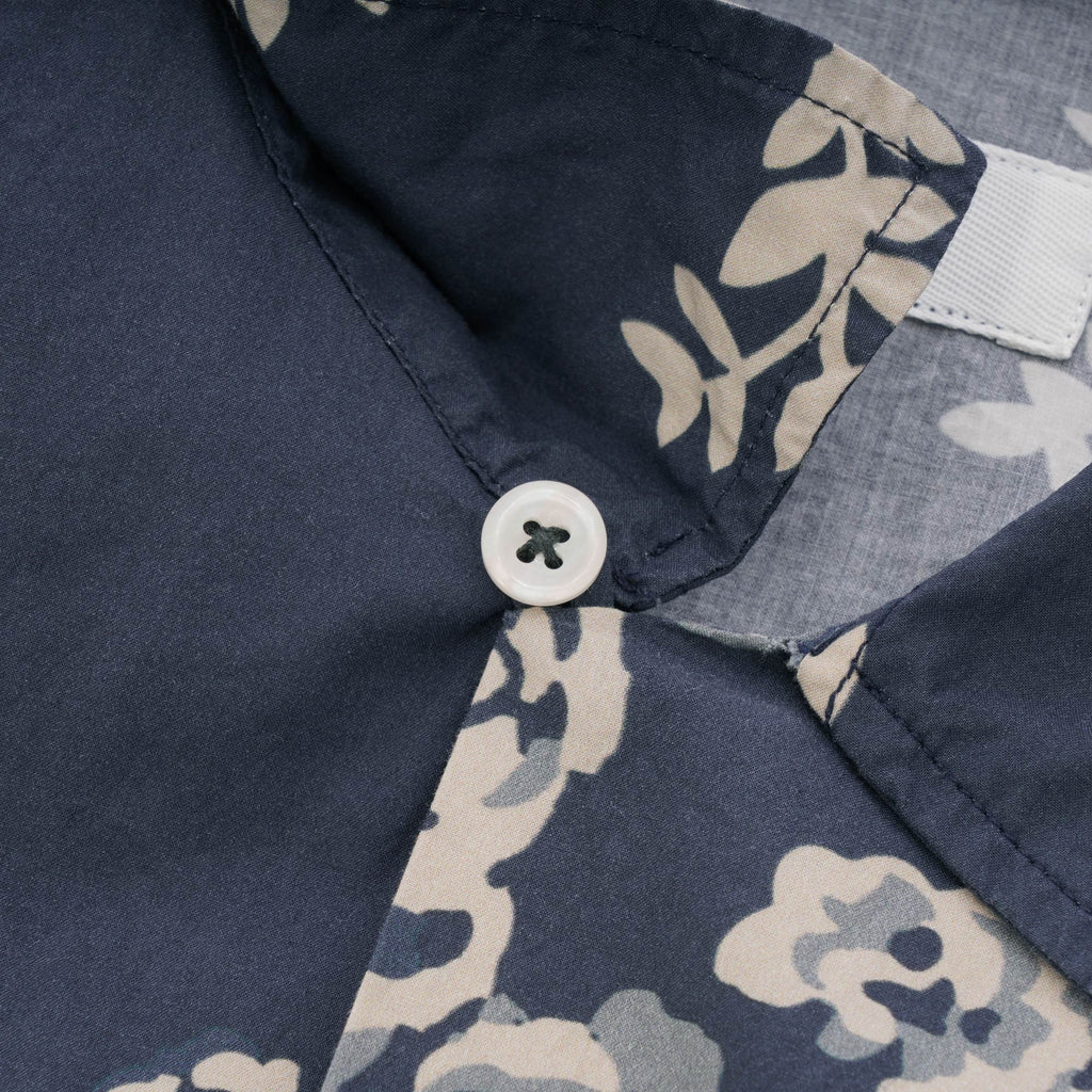 Universal Works Road Shirt - Navy Flower Poplin