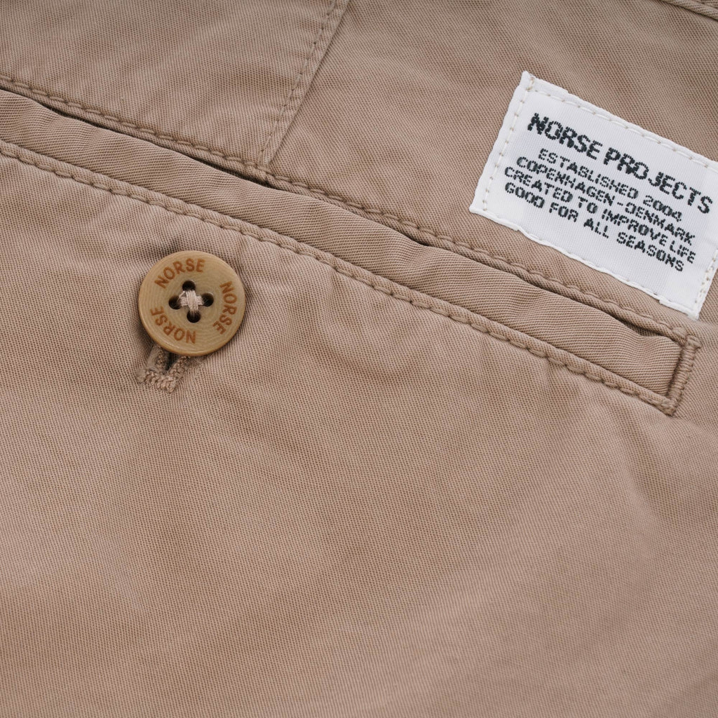 Norse Projects Aros Light Twill Shorts - Utility Khaki