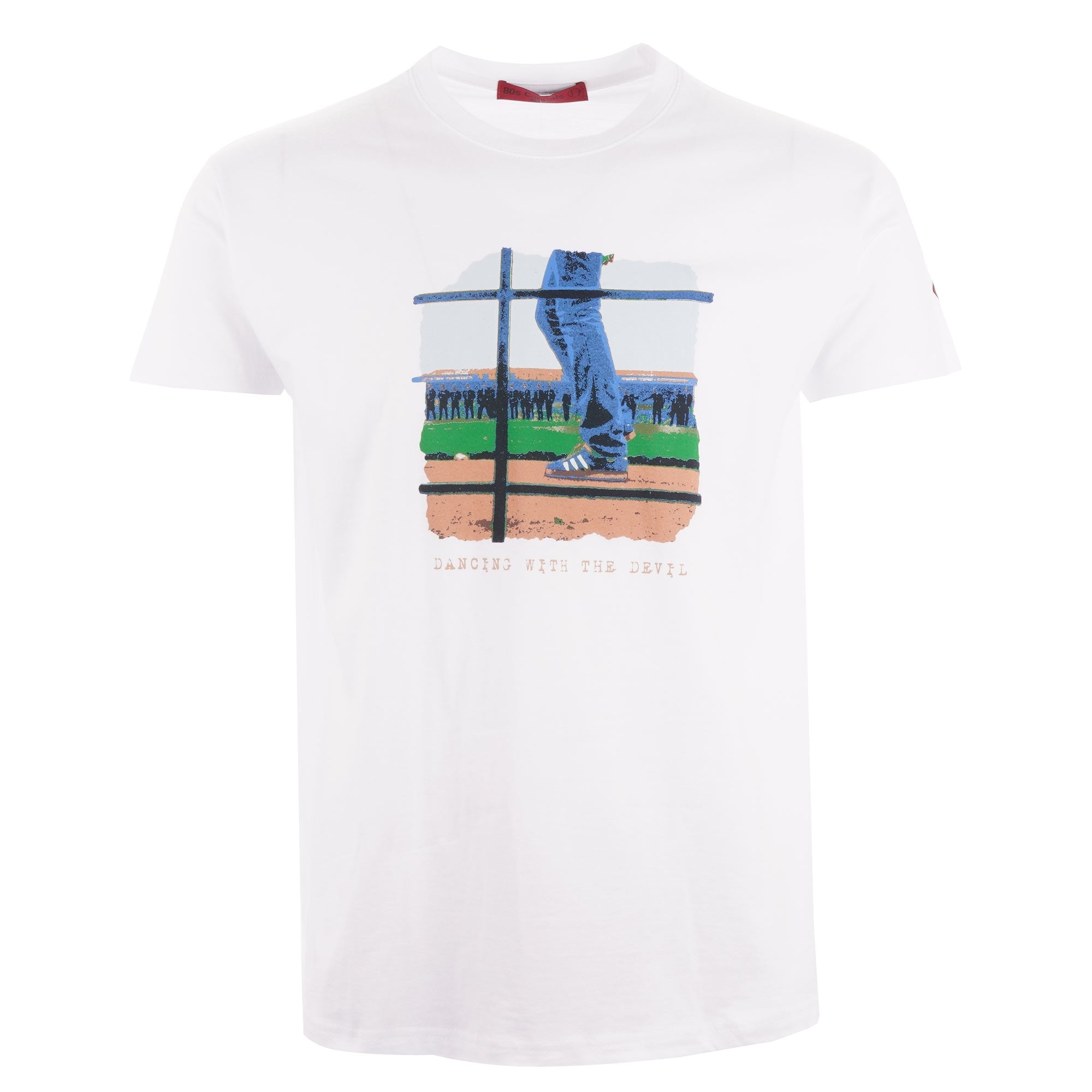 80's Casuals Dancing With The Devil T-Shirt - White
