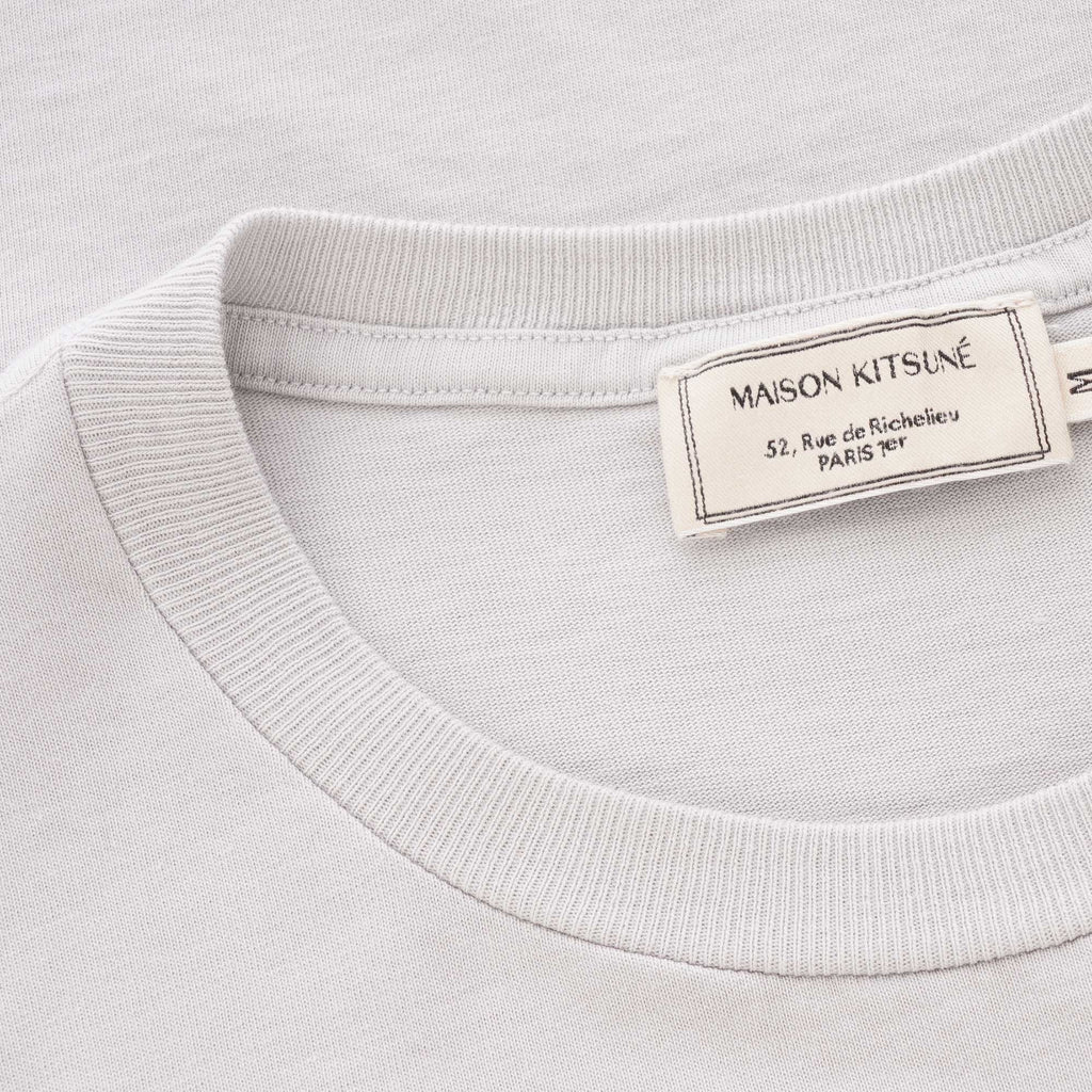 Maison Kitsune Resting Fox Patch T-Shirt - Grey
