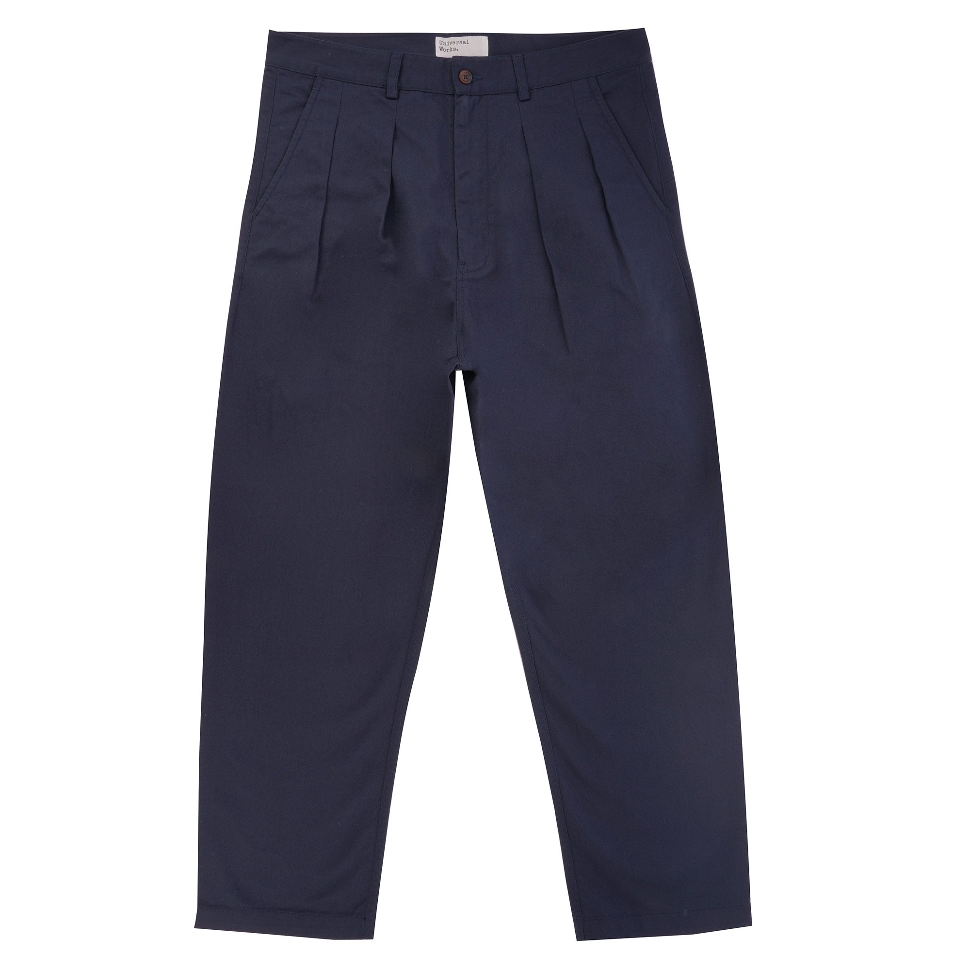 Universal Works Double Pleat Pant - Navy