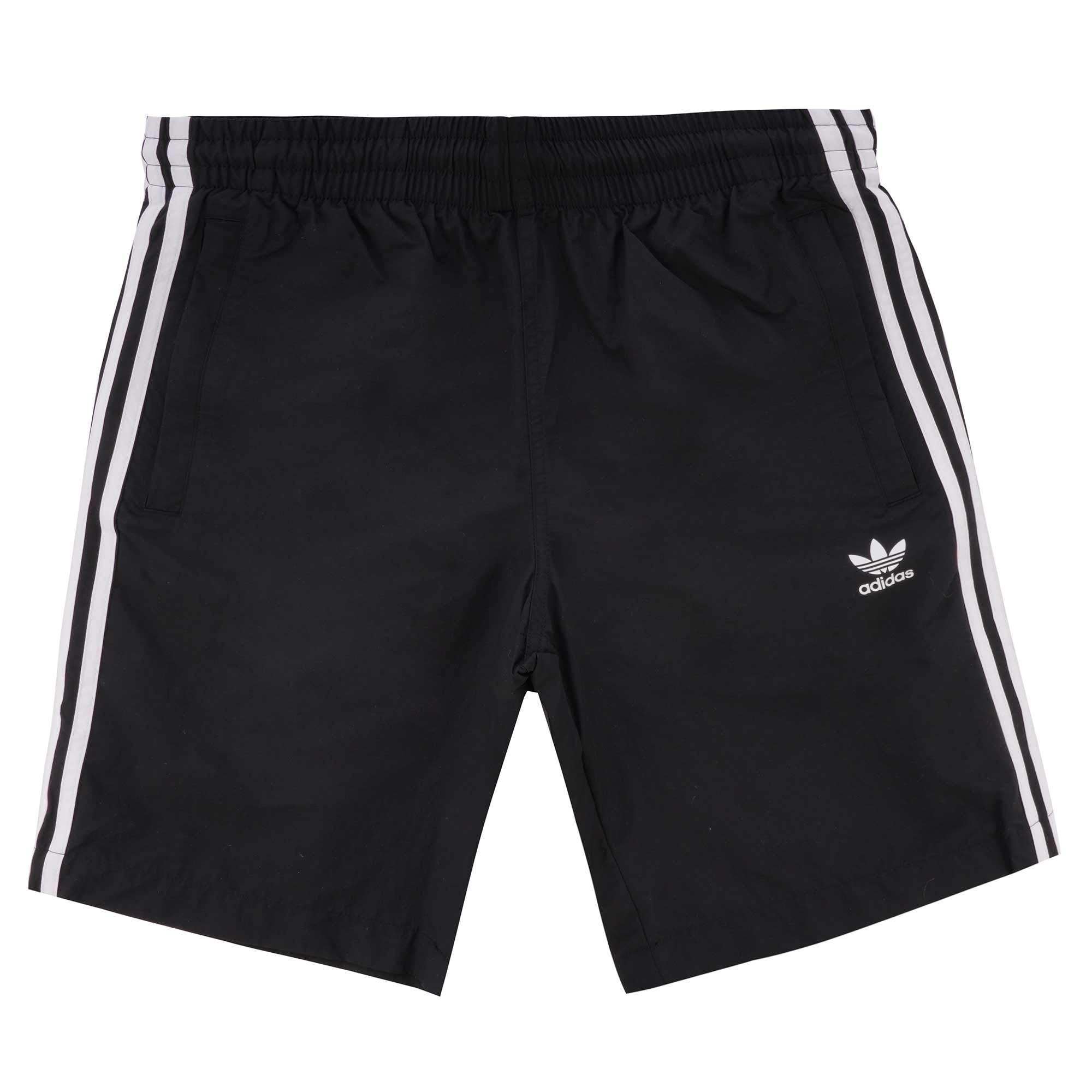 Adidas Originals 3-Stripes Swim Shorts - Black