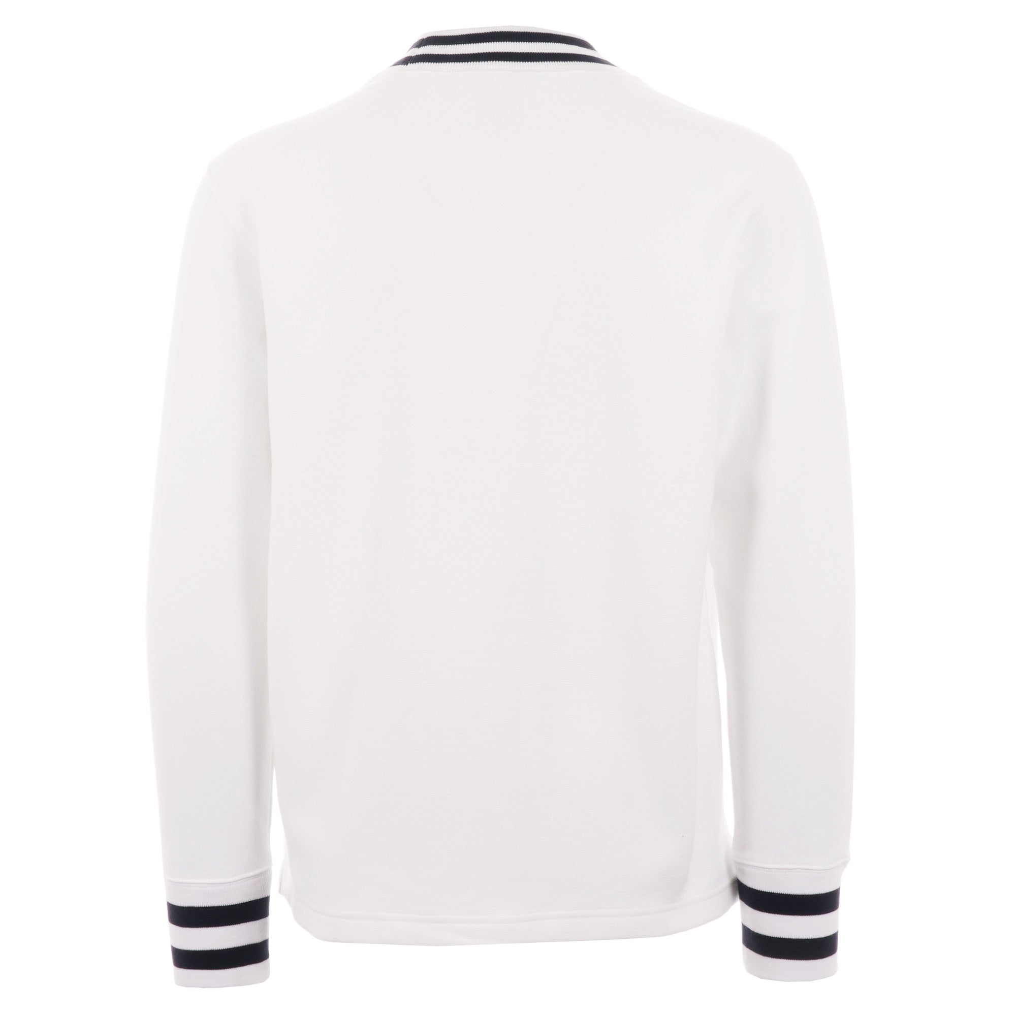 Champion Reverse Weave Striped Rib Sweatshirt - White
