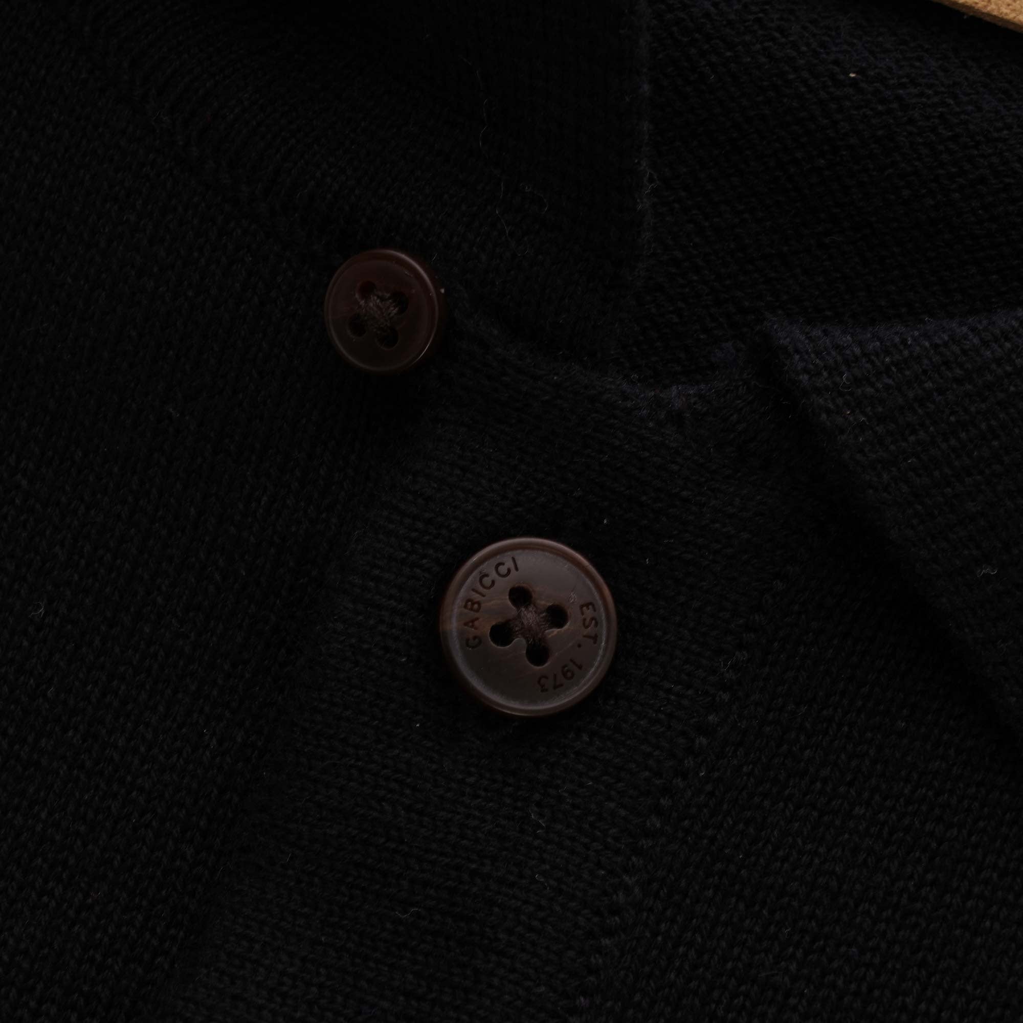 Gabicci Vintage Jackson Knitted Polo Shirt - Black