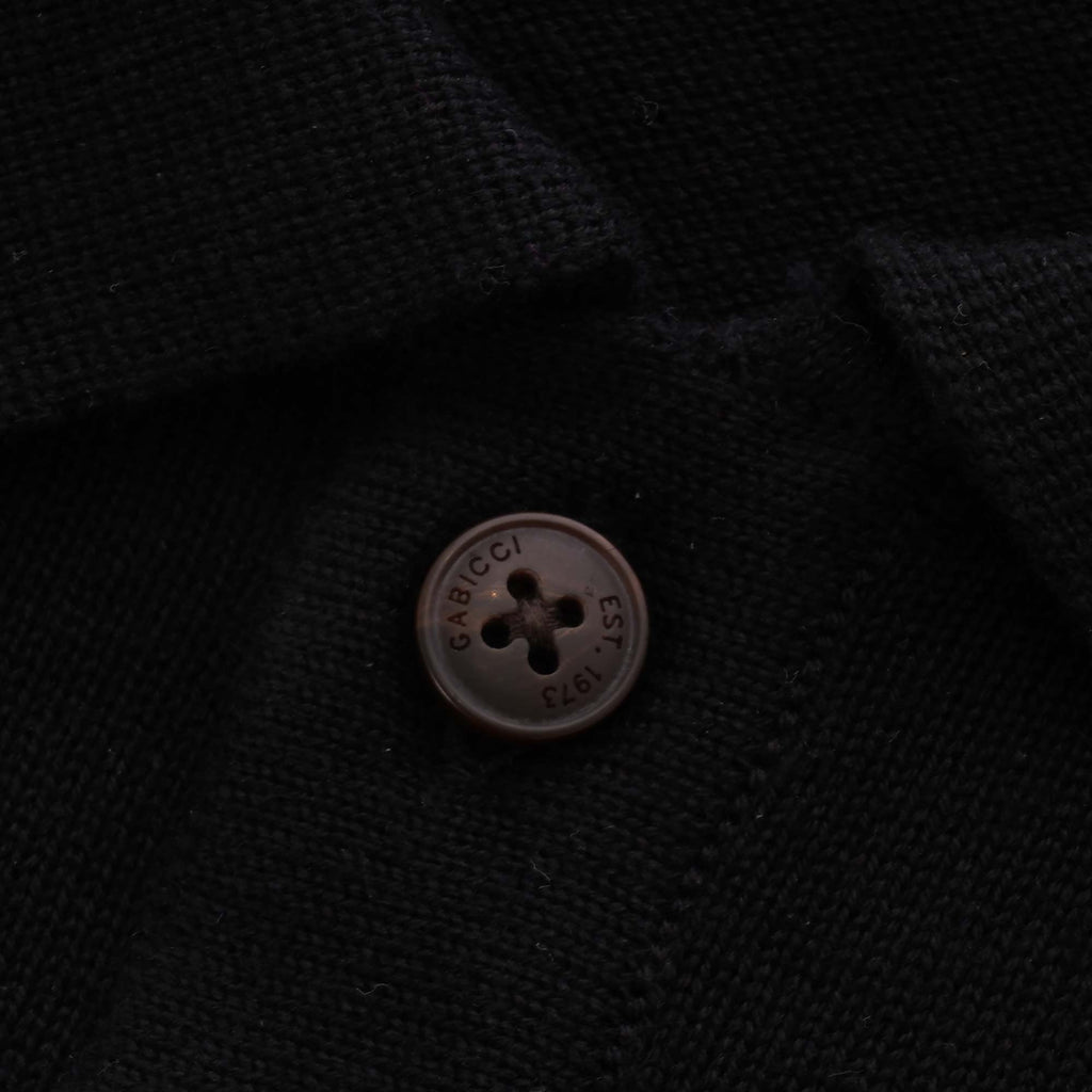 Gabicci Vintage Jackson Knitted Polo Shirt - Black