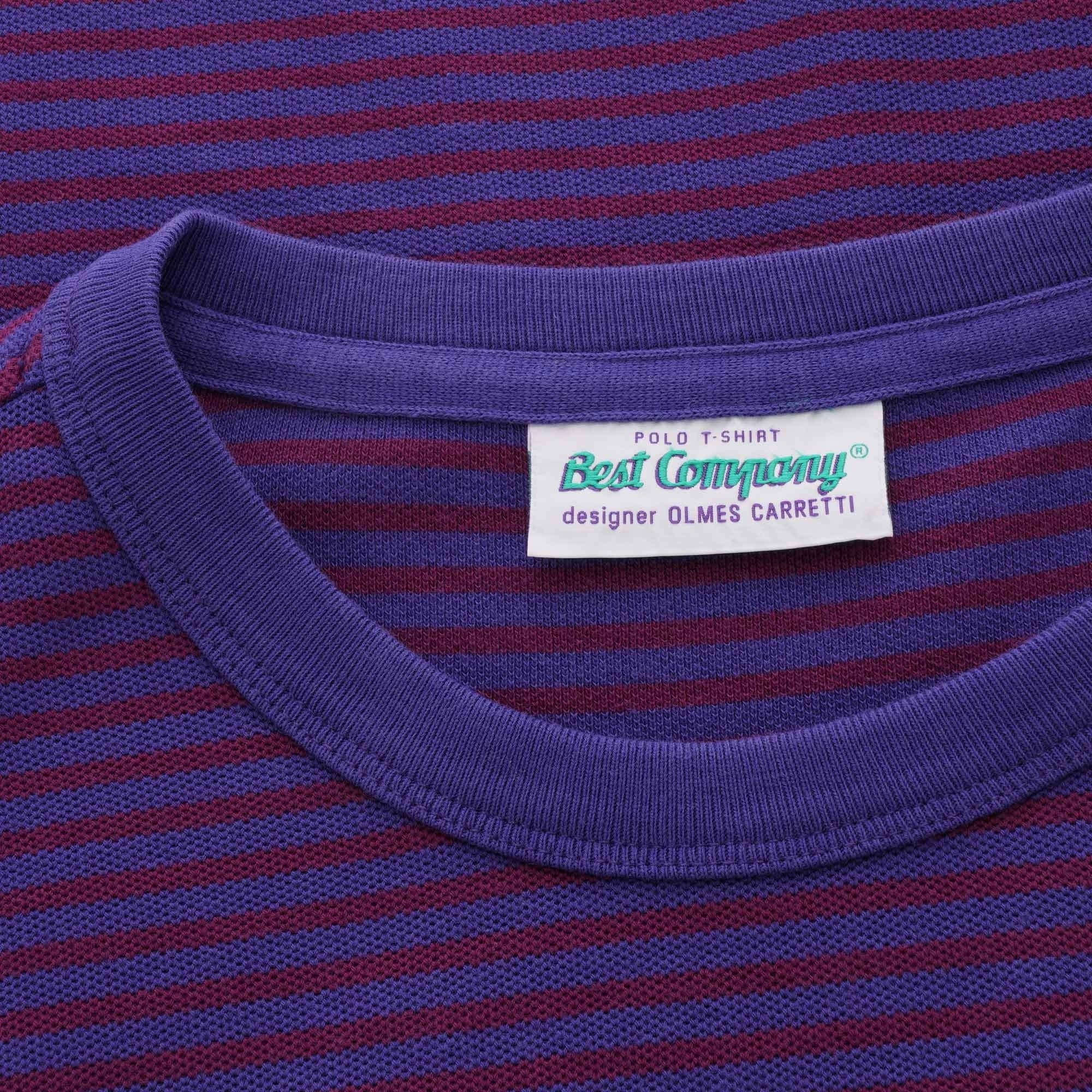 Best Company Striped Logo T-Shirt - Copiativo