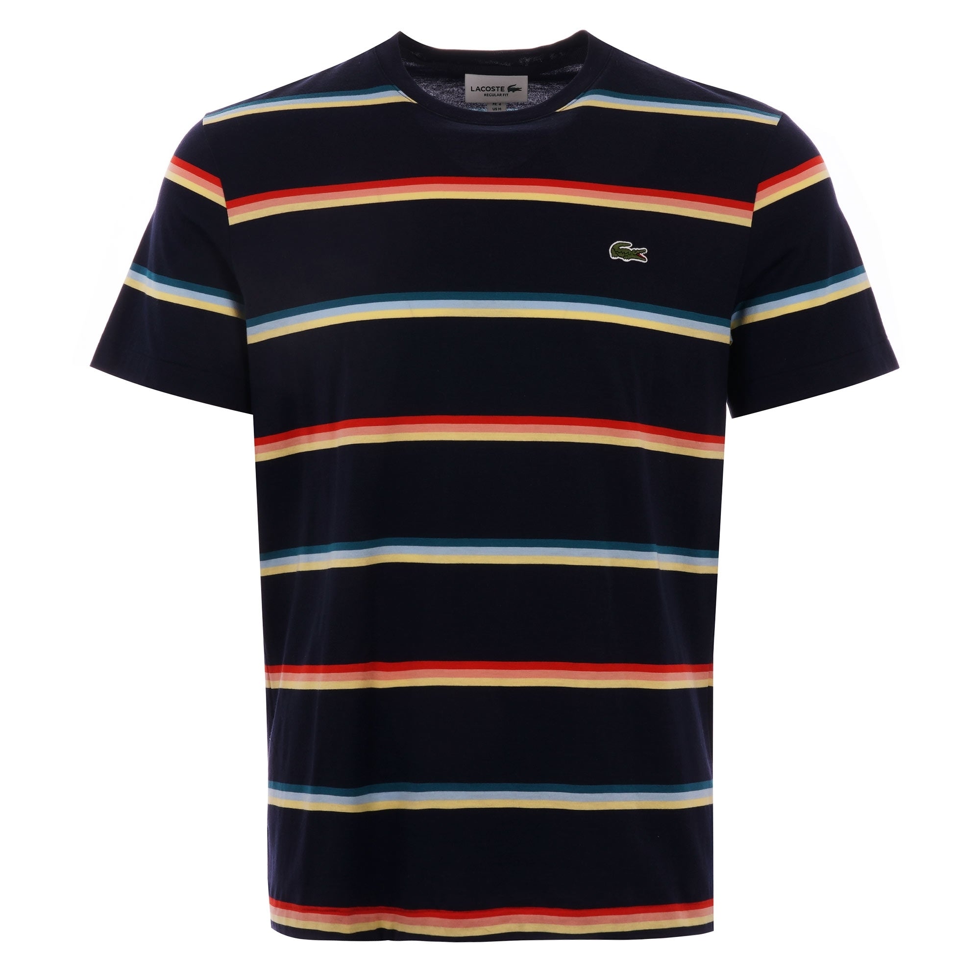 Lacoste Triple Stripe T-Shirt - Navy