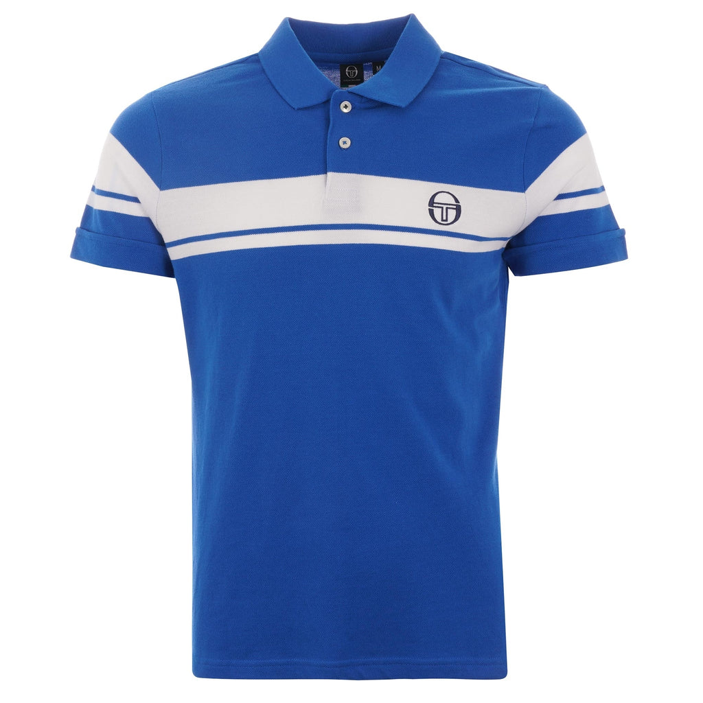 Sergio Tacchini Young Line Polo Shirt - Royal Blue & White