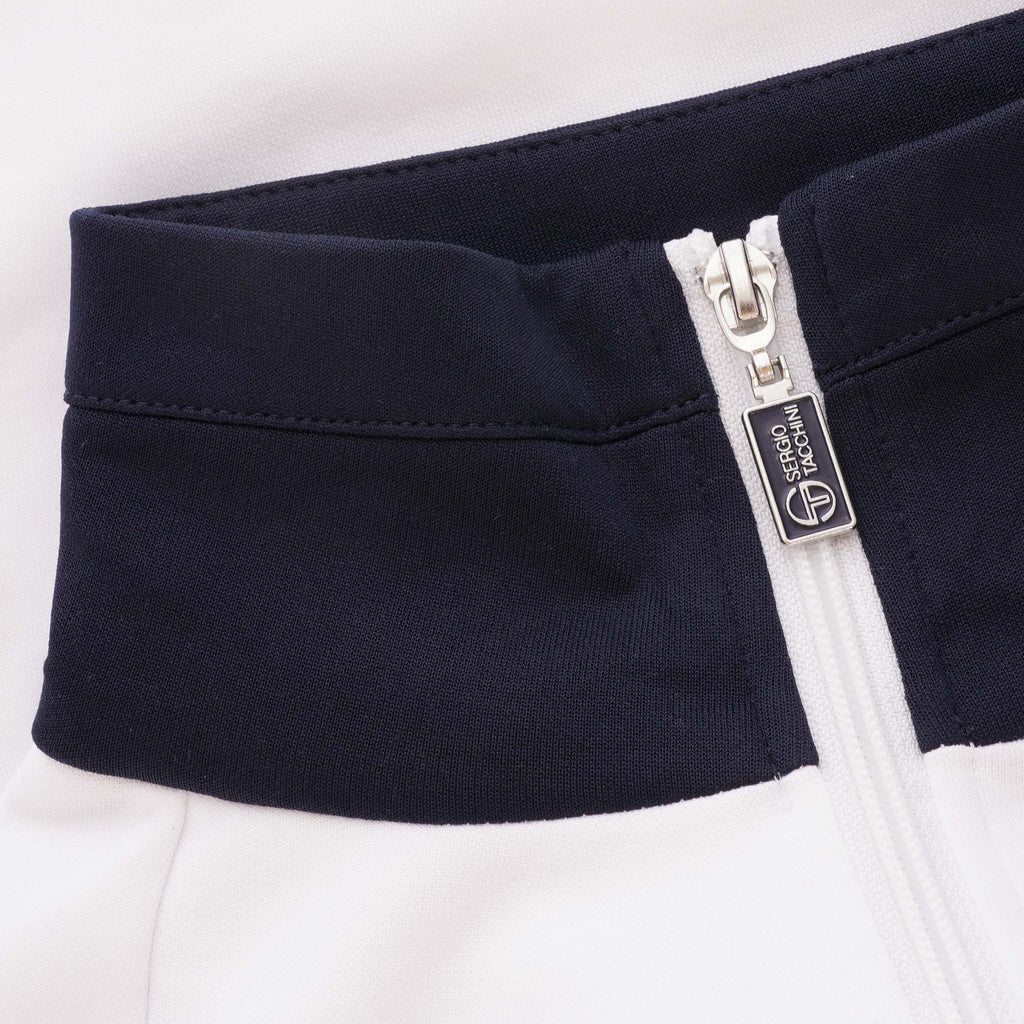 Sergio Tacchini Dallas Track Top - White & Quiet Green