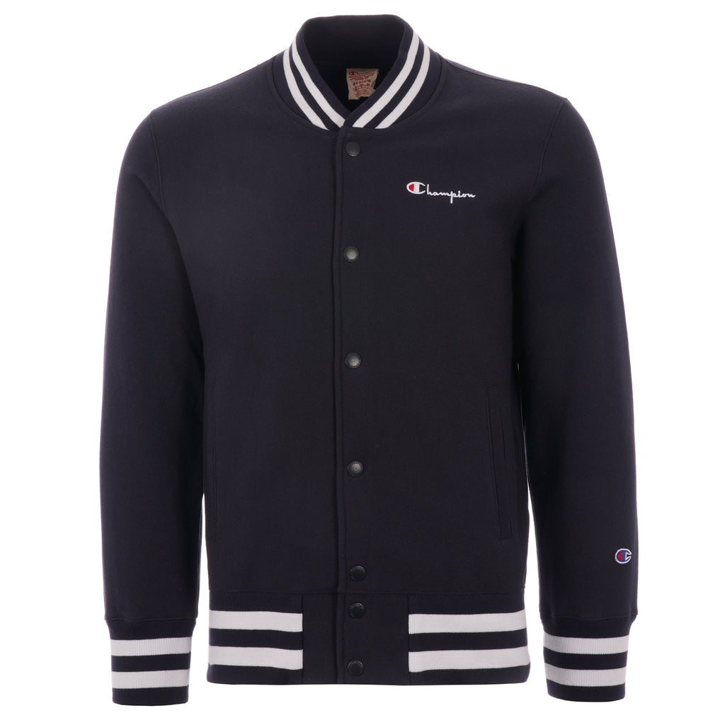 Champion Reverse Weave Bomber Sweat Jacket - Navy