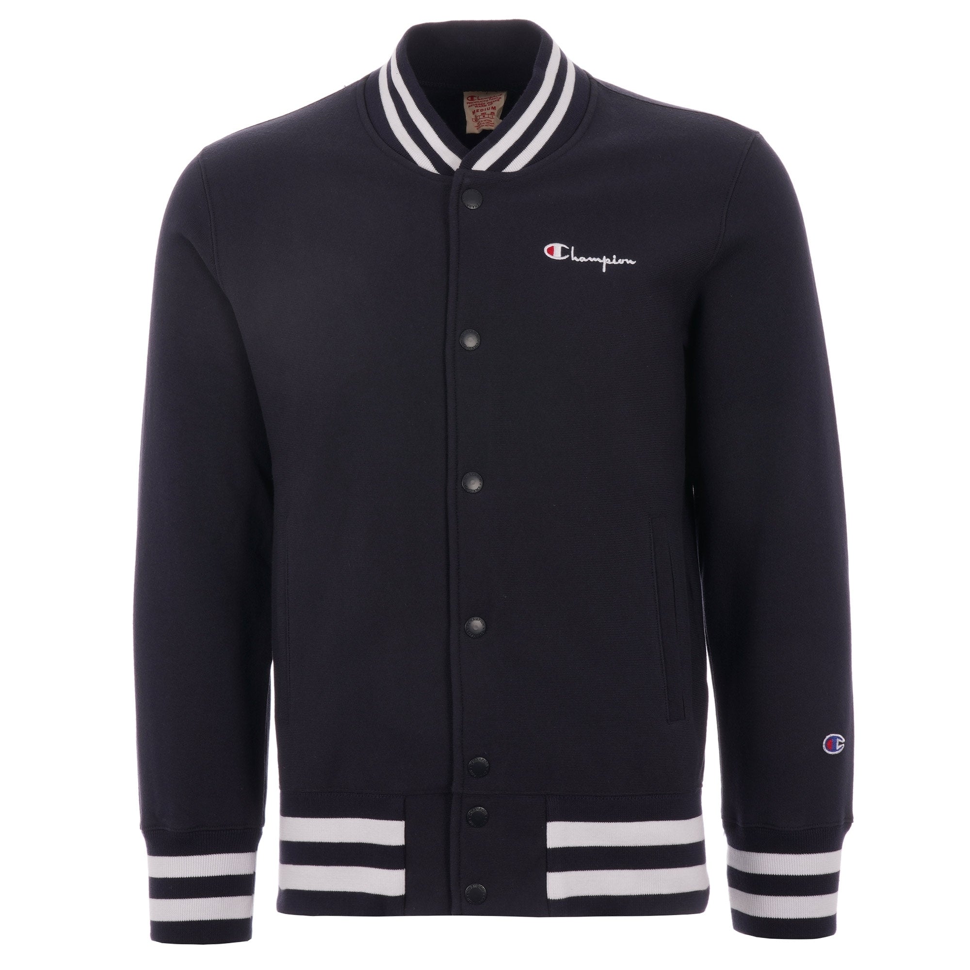 Champion Reverse Weave Bomber Sweat Jacket - Navy