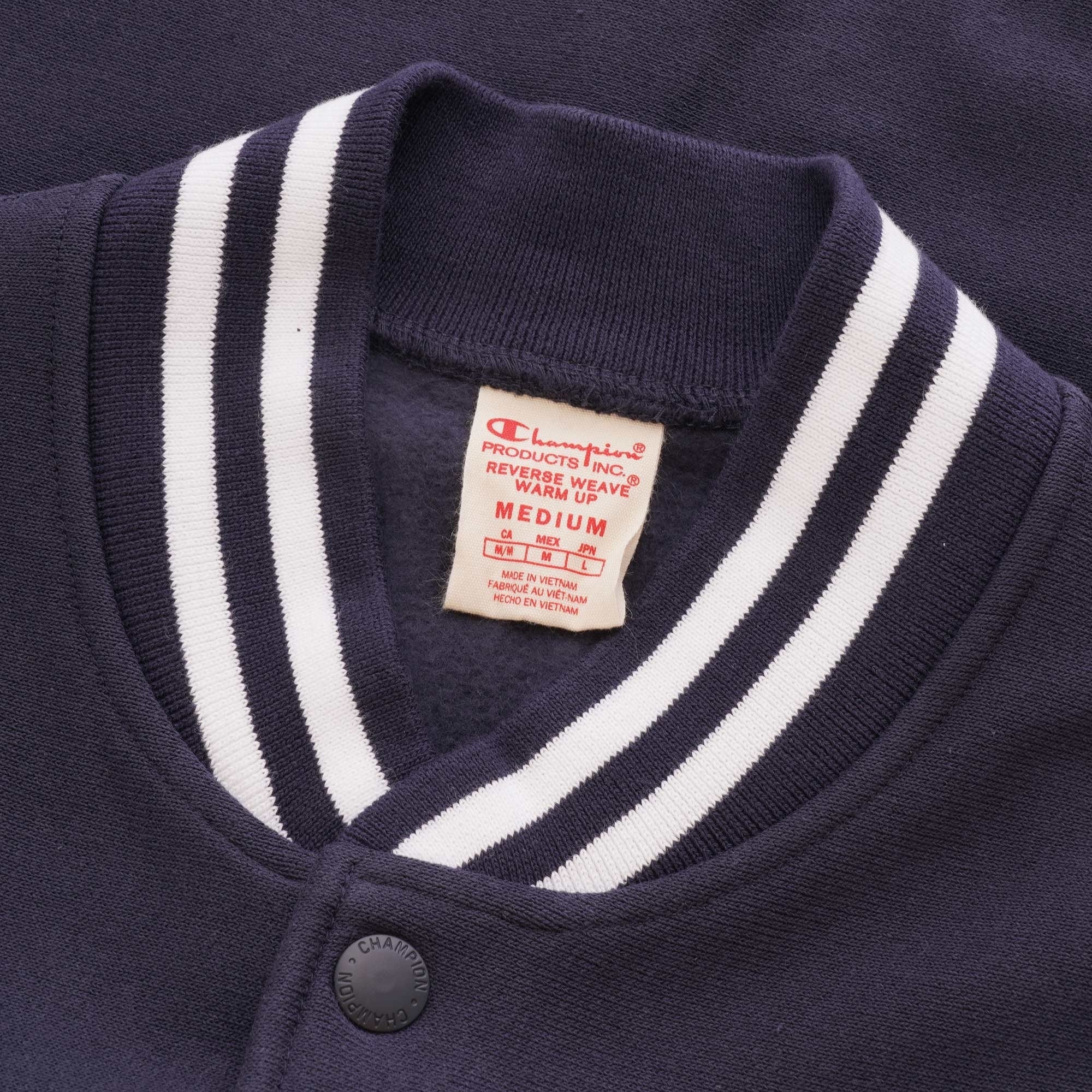 Champion Reverse Weave Bomber Sweat Jacket - Navy