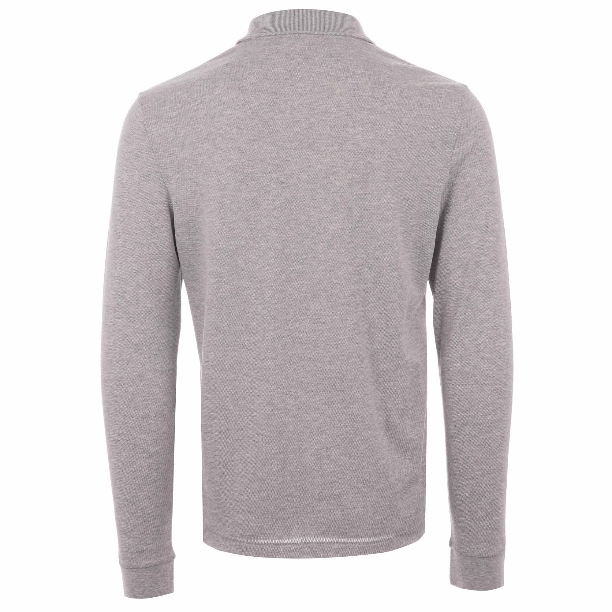 Lacoste L.13.13 Long Sleeve Polo Shirt - Silver Marl