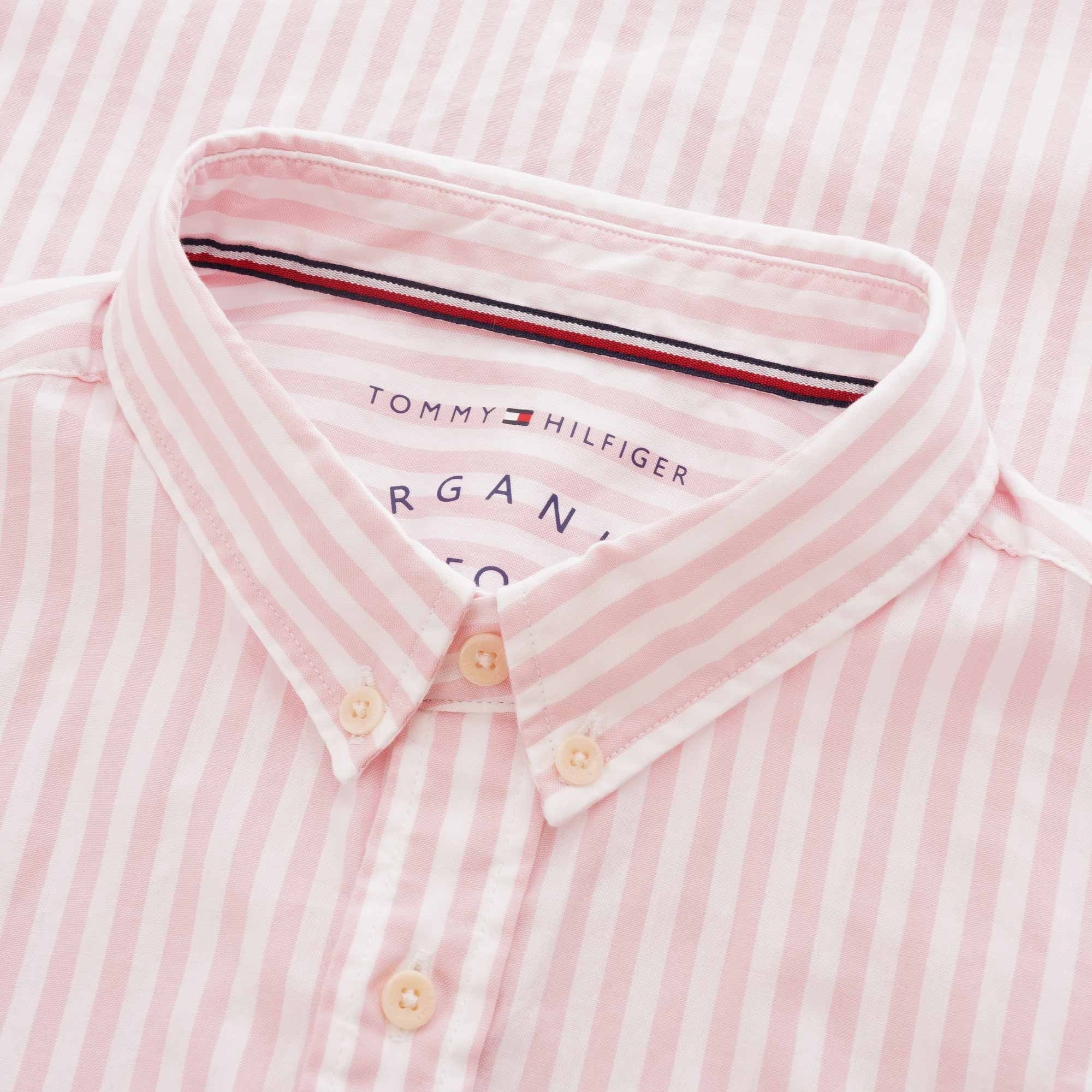Tommy Hilfiger Striped Oxford Shirt - Coral