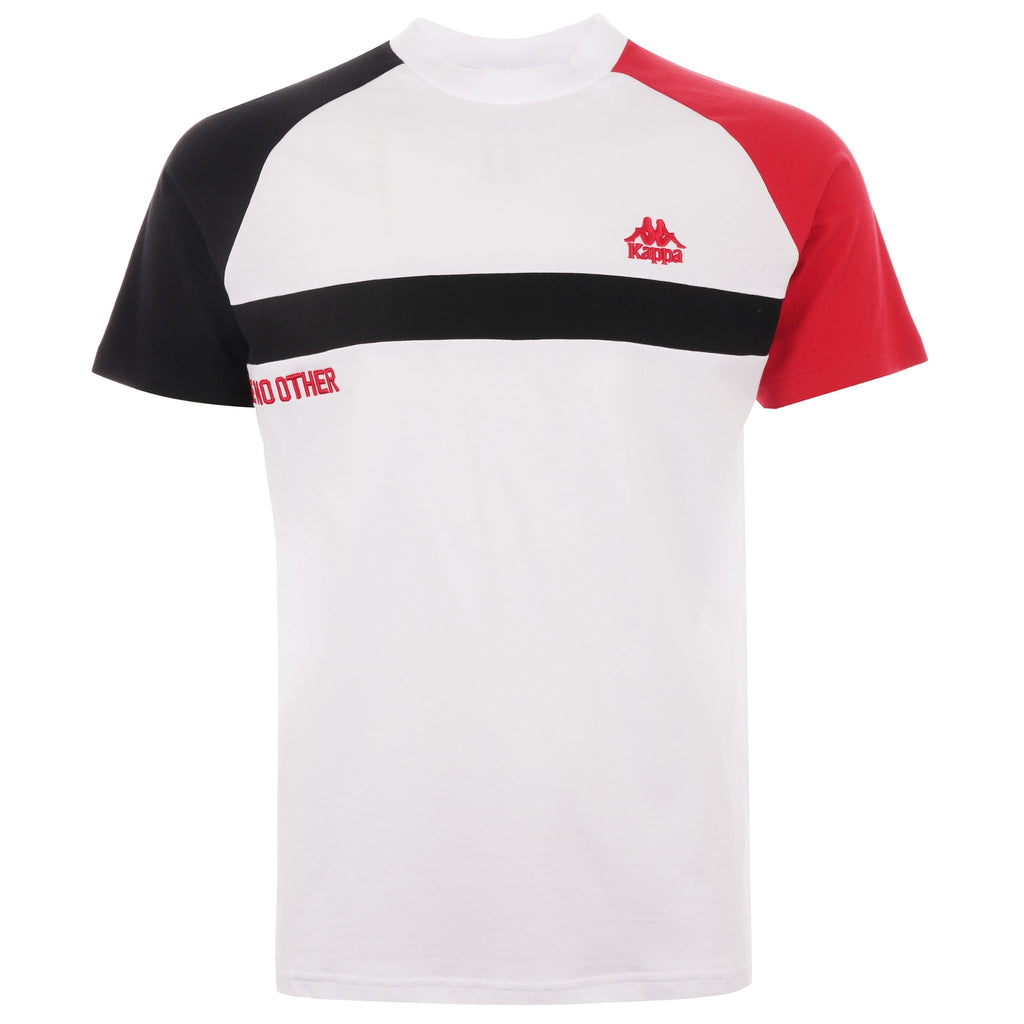 Kappa Authentic Balant T-Shirt - White, Red & Black