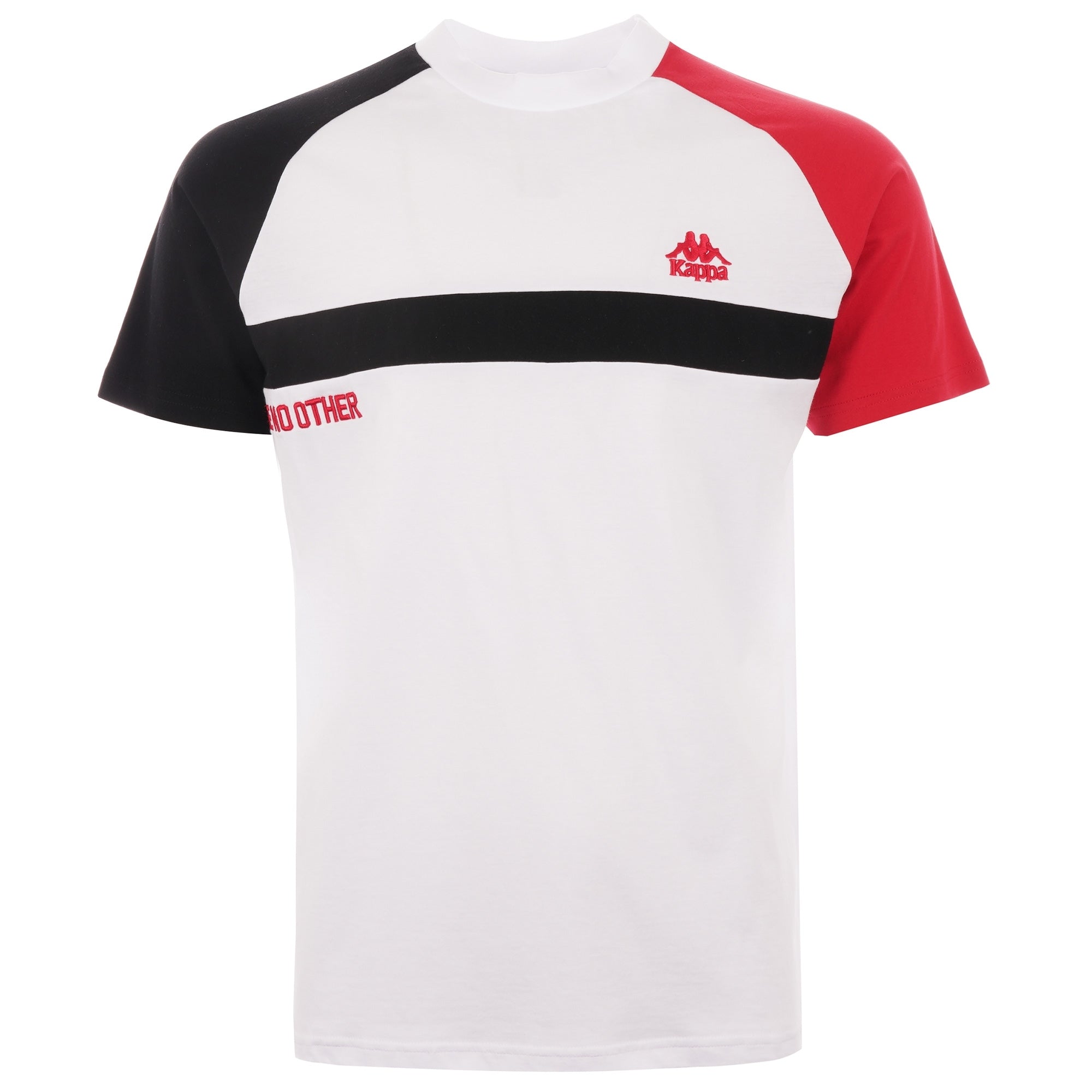 Kappa Authentic Balant T-Shirt - White, Red & Black