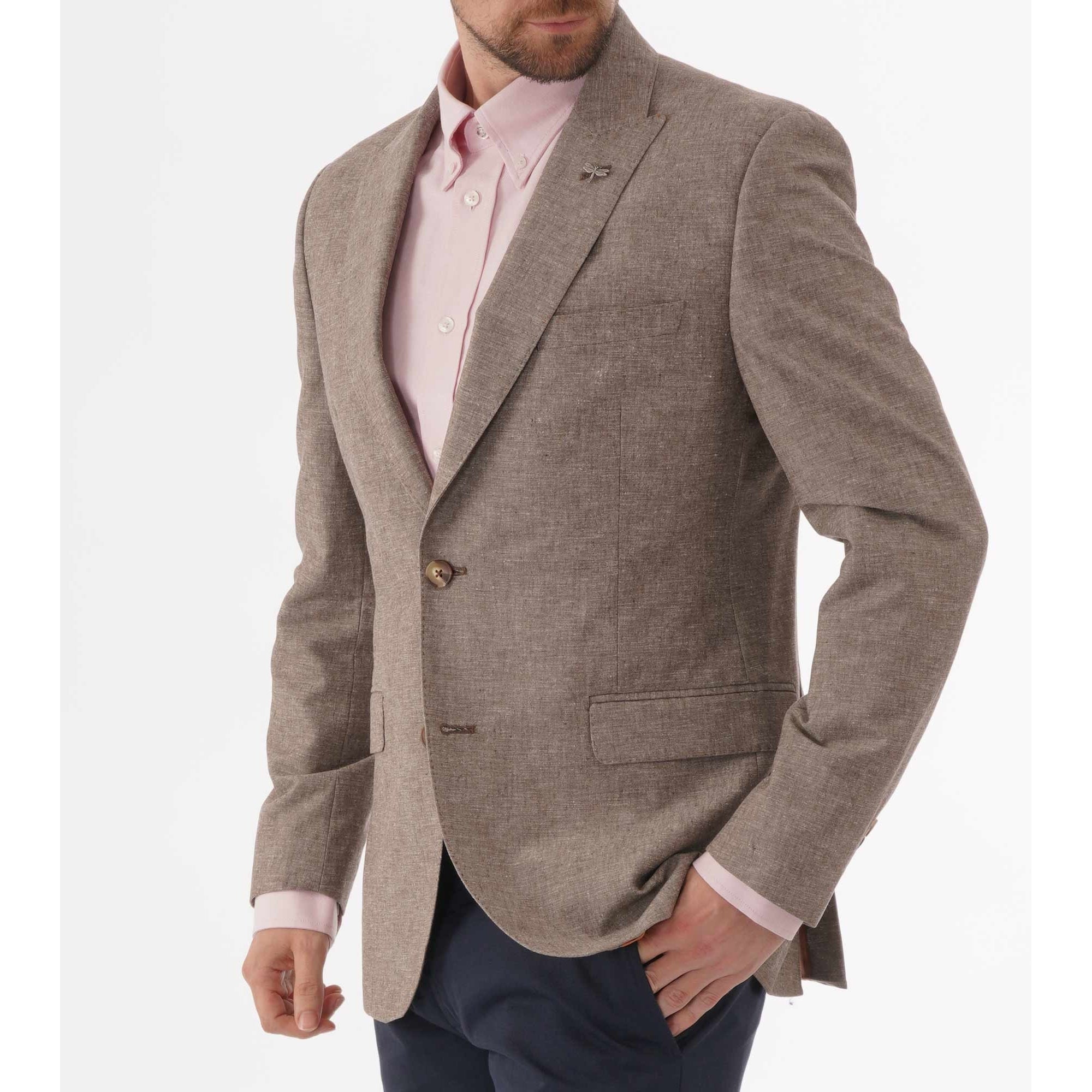 Gibson London Linen Jacket - Stone