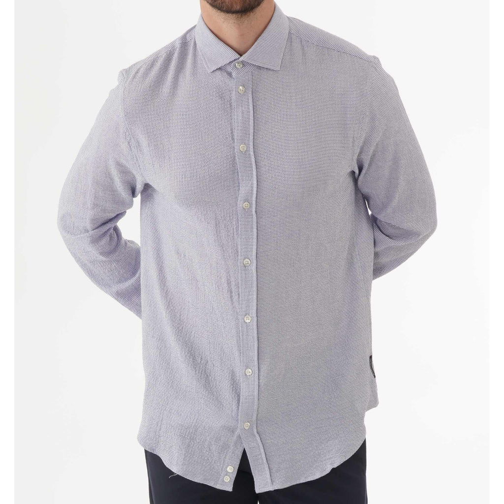 Emporio Armani Long Sleeve Casual Shirt - Blue