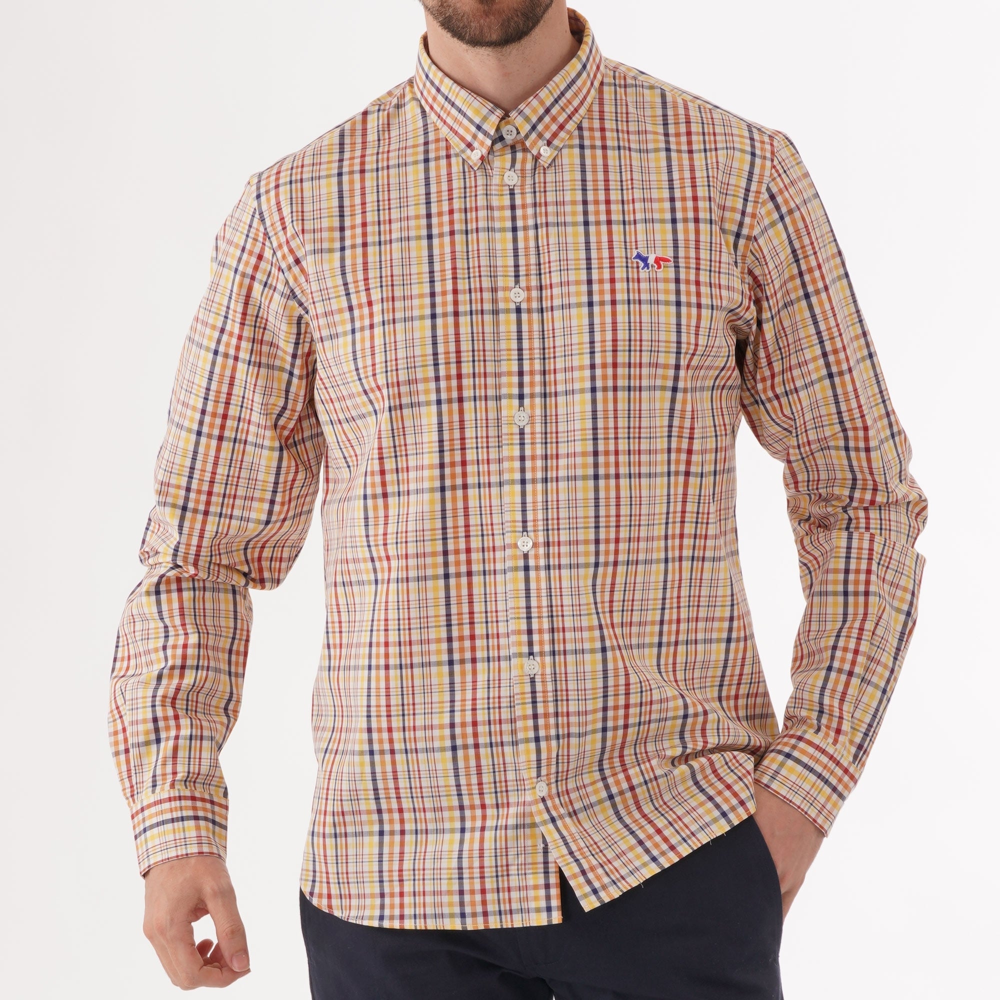 Maison Kitsune Check Classic Shirt - Multi