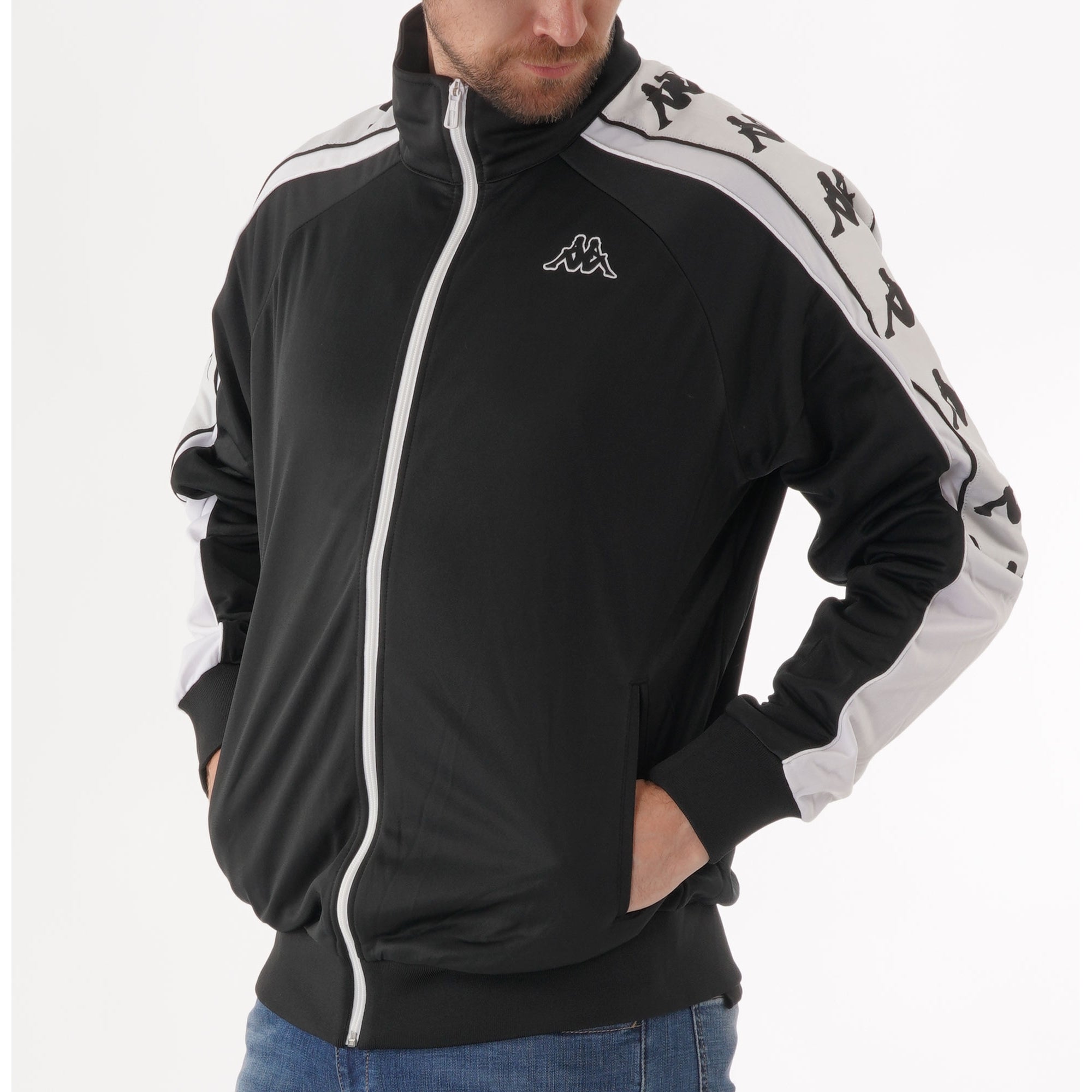 Kappa Banda 10 Jacket - Black & White