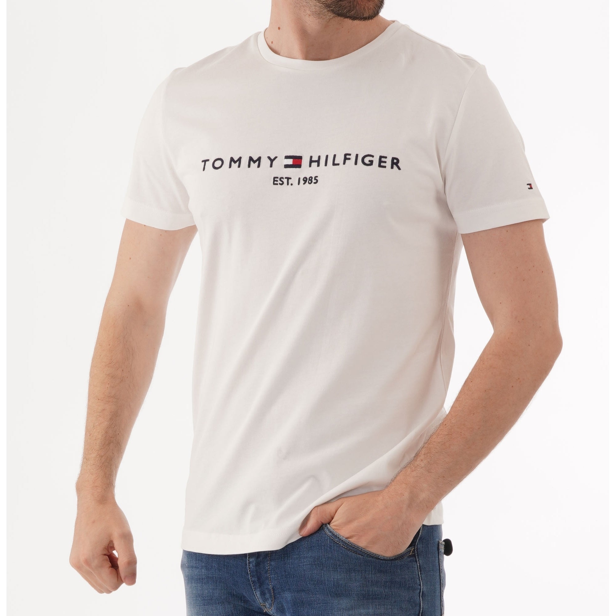 Tommy Hilfiger Logo T-Shirt - Snow White