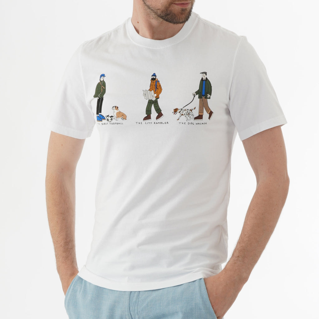 Barbour x Josh Parkin Illustrated T-Shirt - White