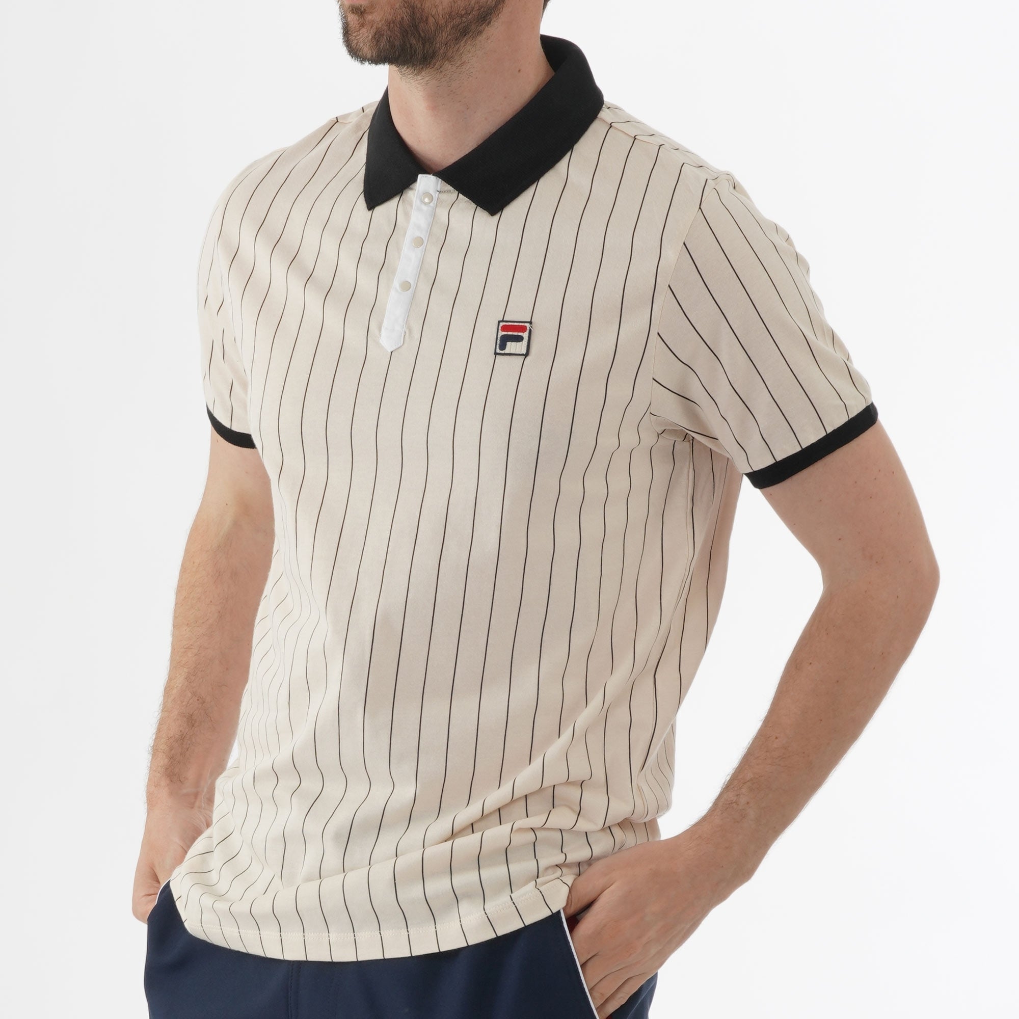 Fila Vintage BB1 Polo Shirt - Sand Dollar