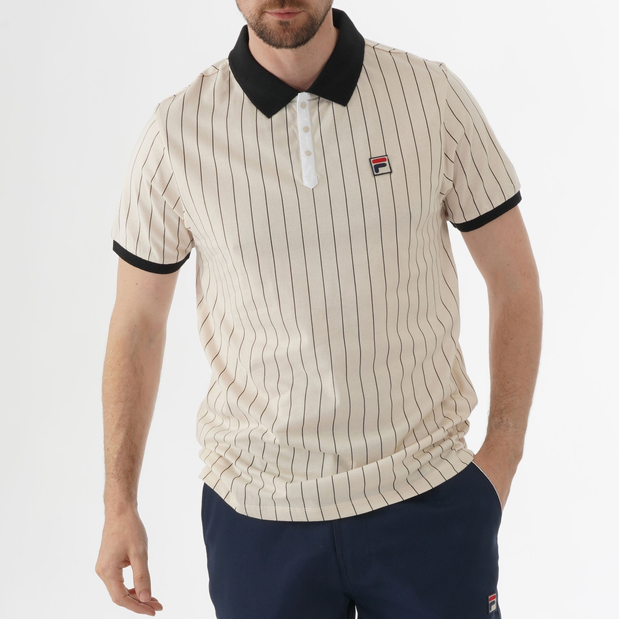 Fila Vintage BB1 Polo Shirt - Sand Dollar