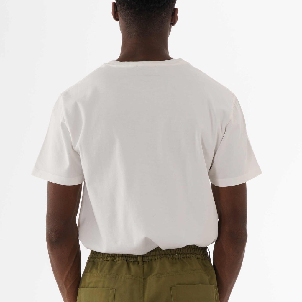 Maison Kitsune Resting Fox Patch T-Shirt - Ecru
